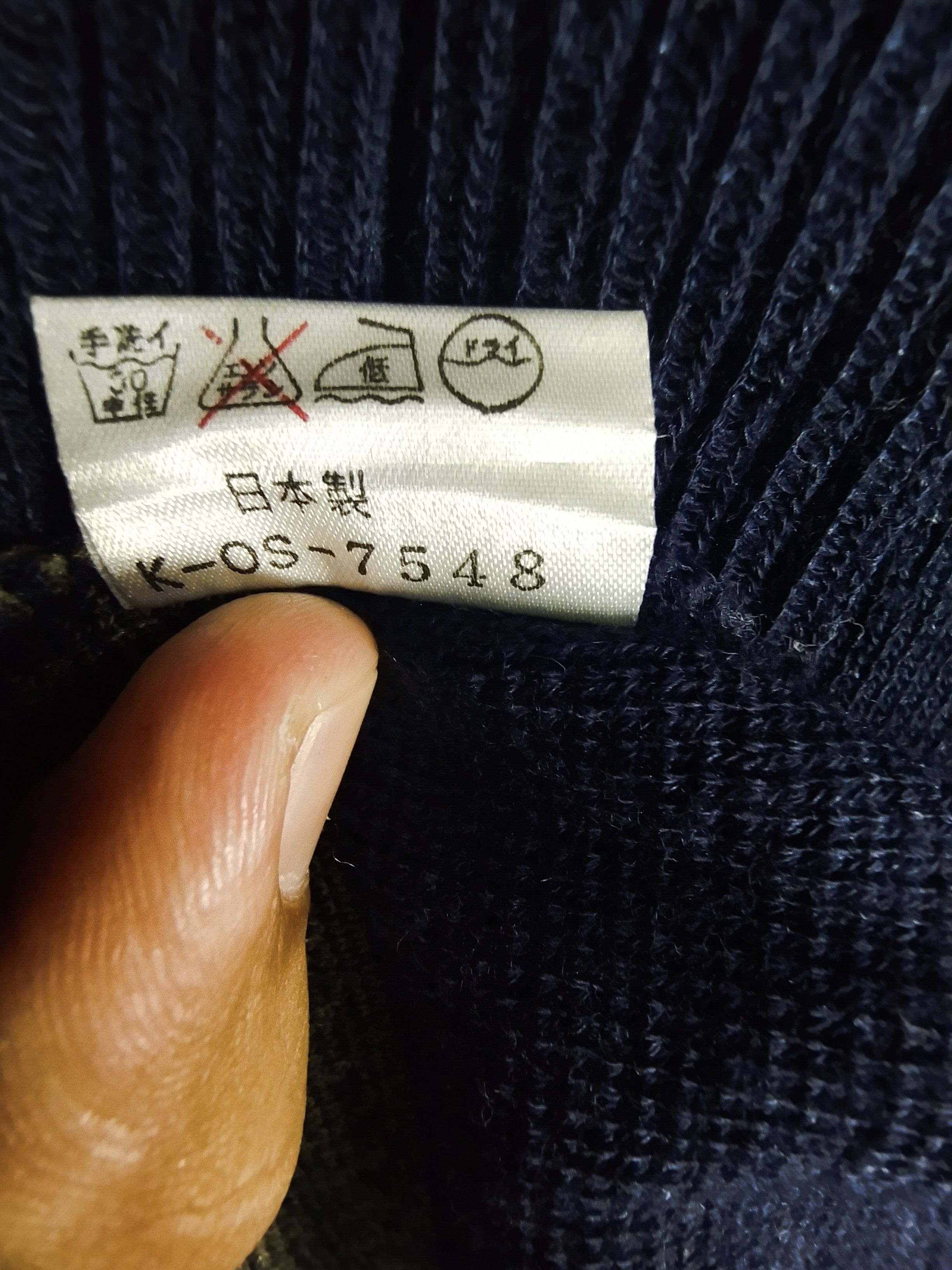 Japanese Brand Saint-Simeon dark blue cardigan knitwear #S026 Size US M / EU 48-50 / 2 - 3 Thumbnail
