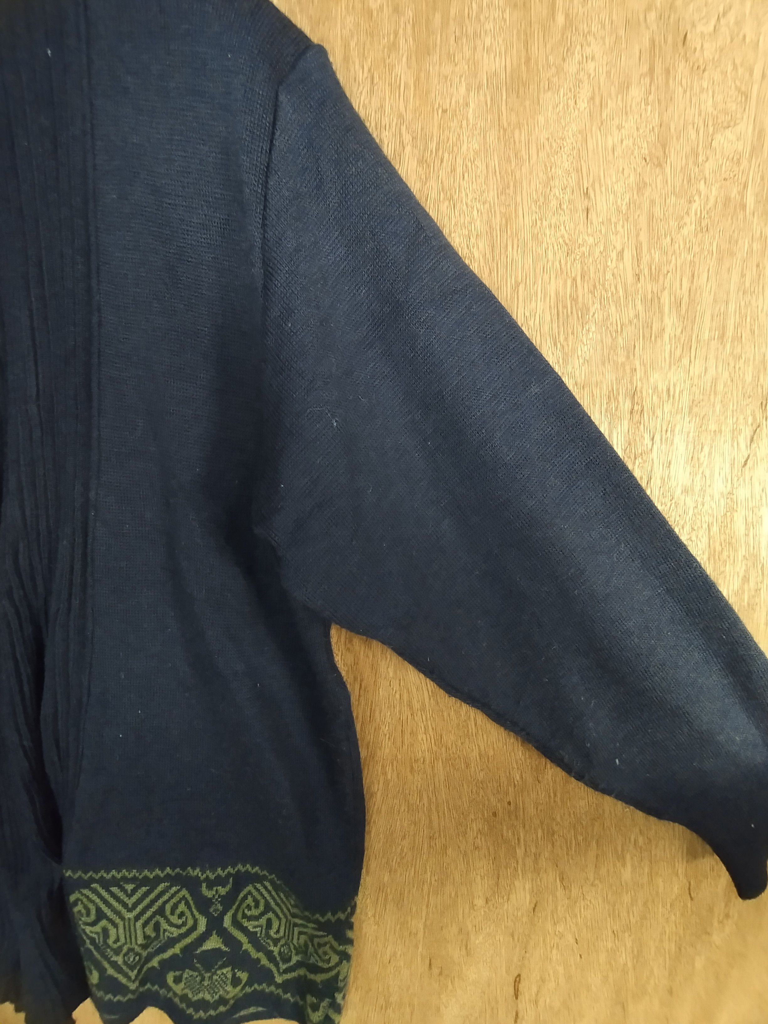 Japanese Brand Saint-Simeon dark blue cardigan knitwear #S026 Size US M / EU 48-50 / 2 - 9 Thumbnail
