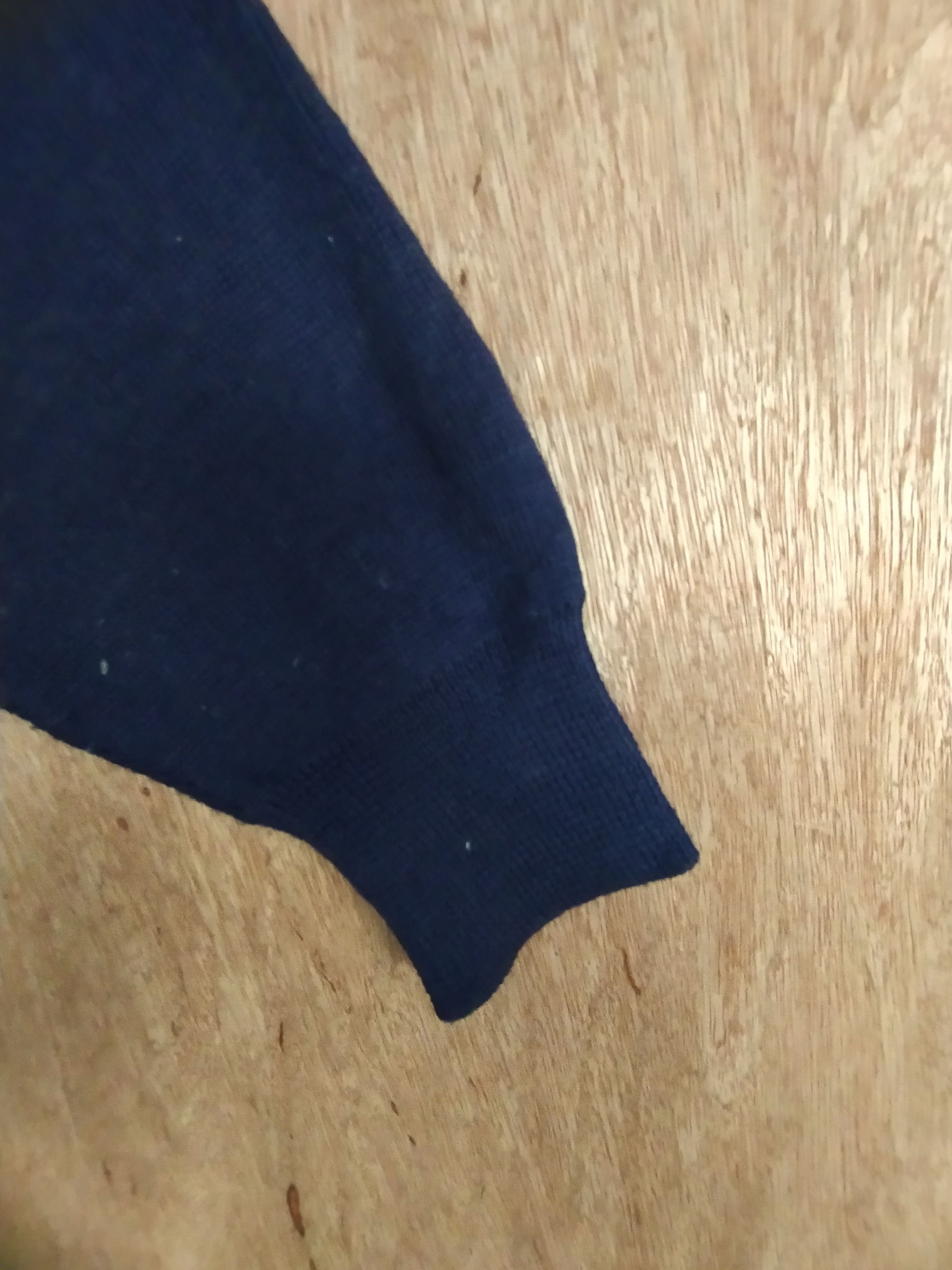 Japanese Brand Saint-Simeon dark blue cardigan knitwear #S026 Size US M / EU 48-50 / 2 - 8 Thumbnail