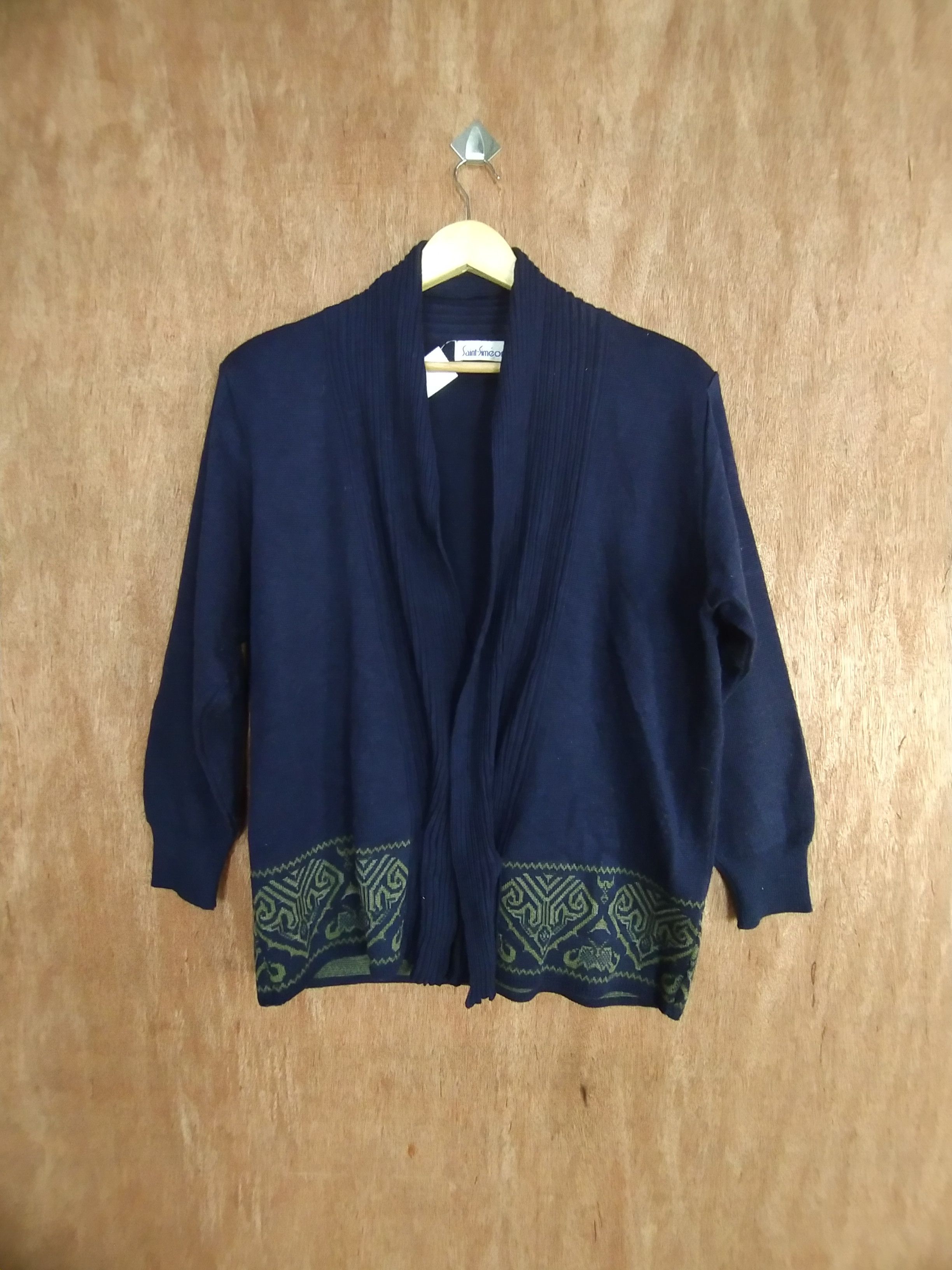 Saint-Simeon dark blue cardigan knitwear #S026