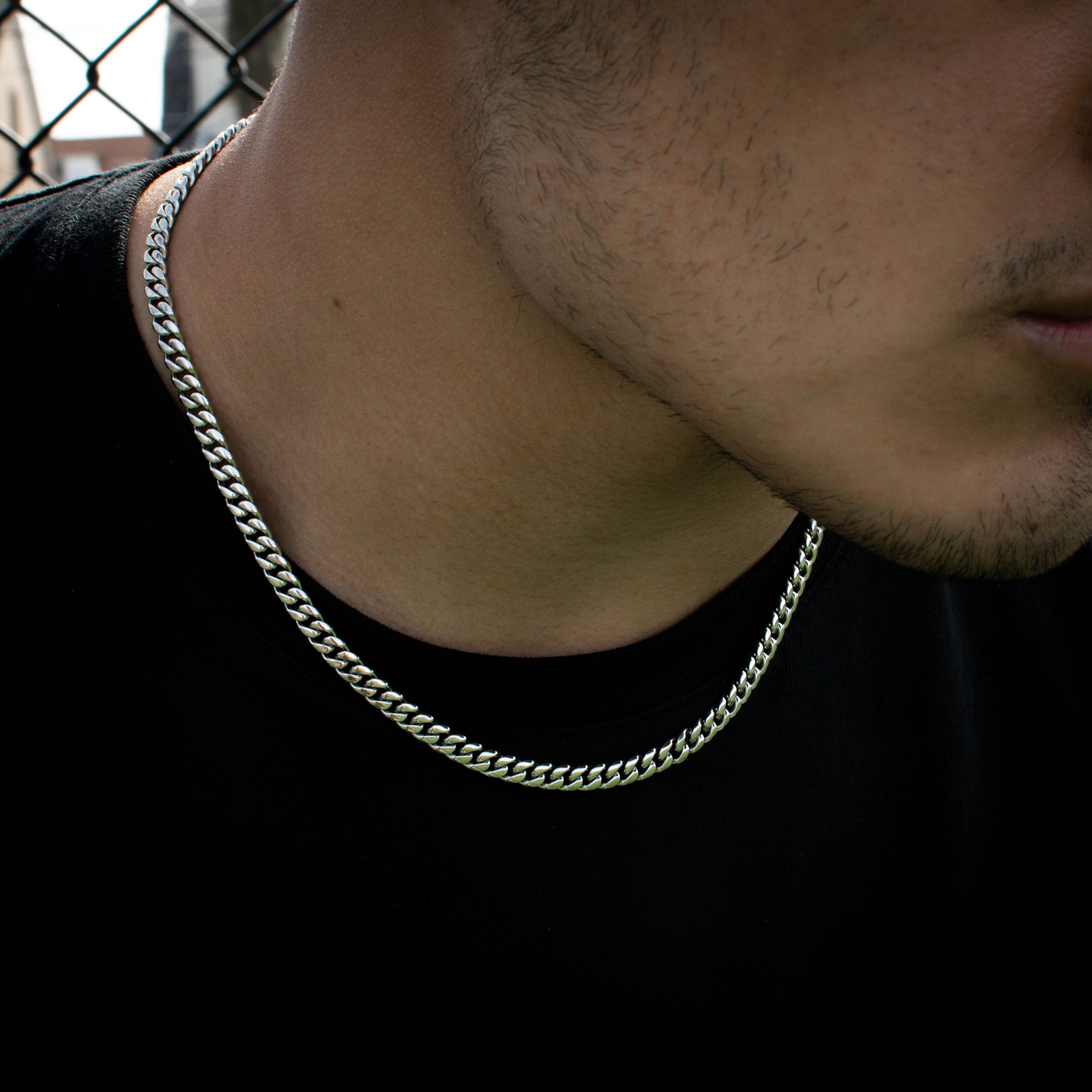 Other 18k White Gold Miami Cuban Link Chain (6mm) Size ONE SIZE - 3 Thumbnail
