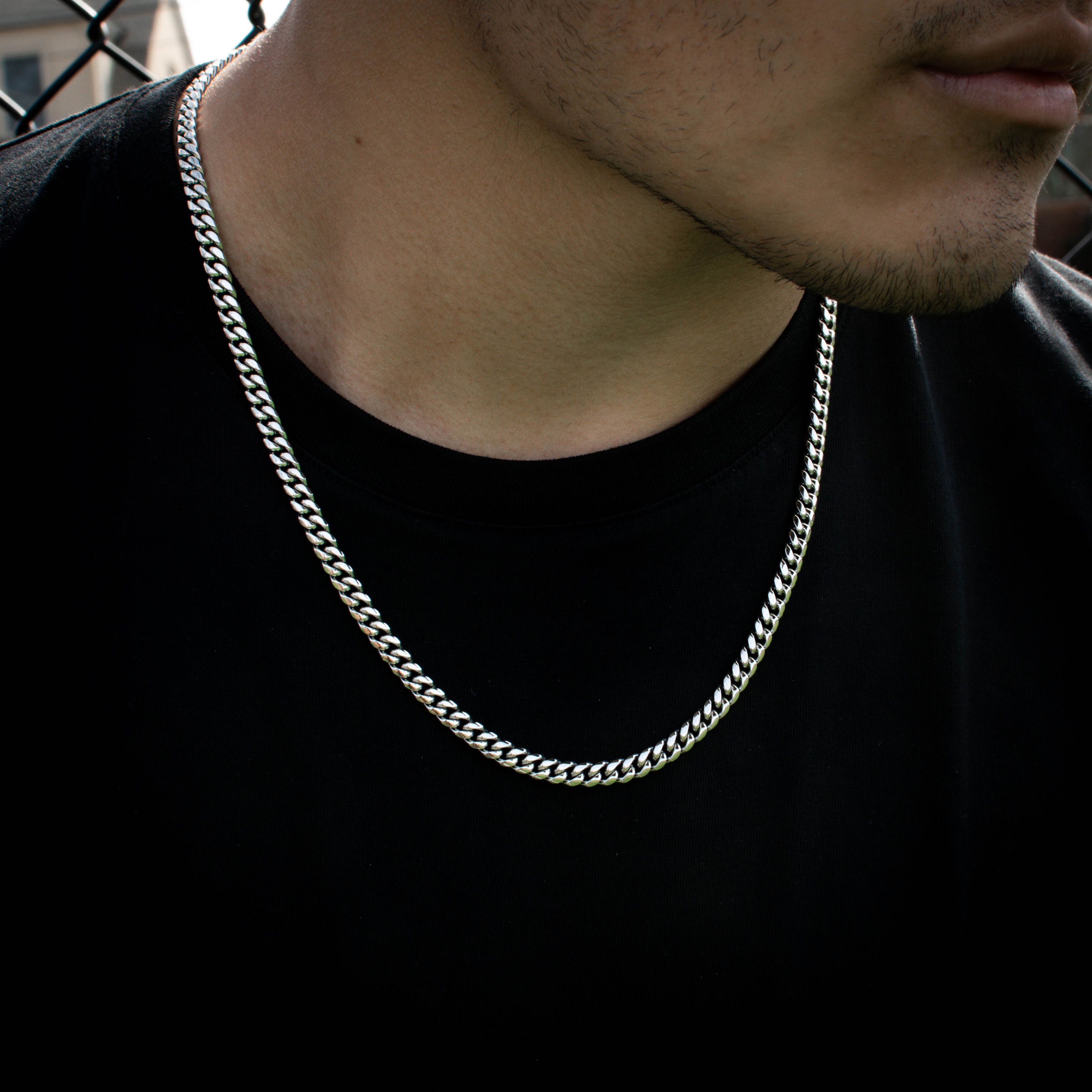 Other 18k White Gold Miami Cuban Link Chain (6mm) Size ONE SIZE - 2 Thumbnail