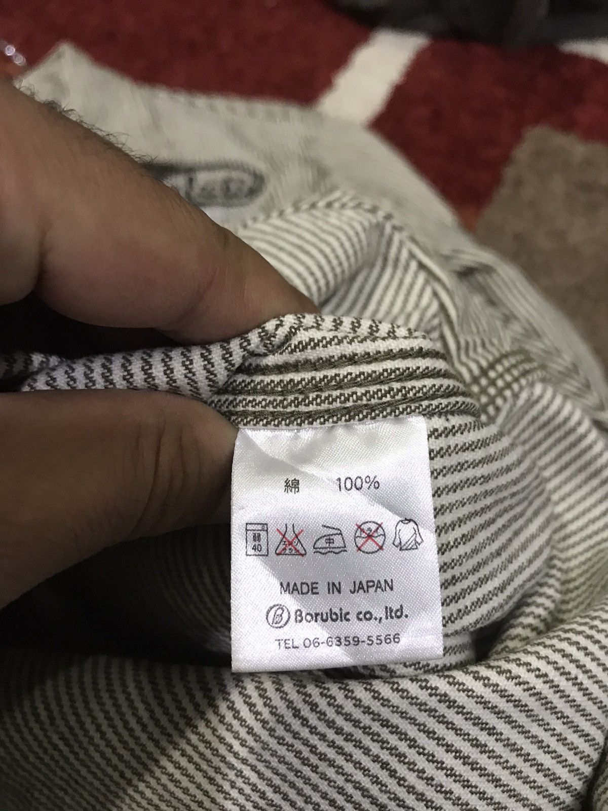 Japanese Brand MWS Japan Biker Spell Out Logo Hickory Shirt Size US M / EU 48-50 / 2 - 16 Thumbnail