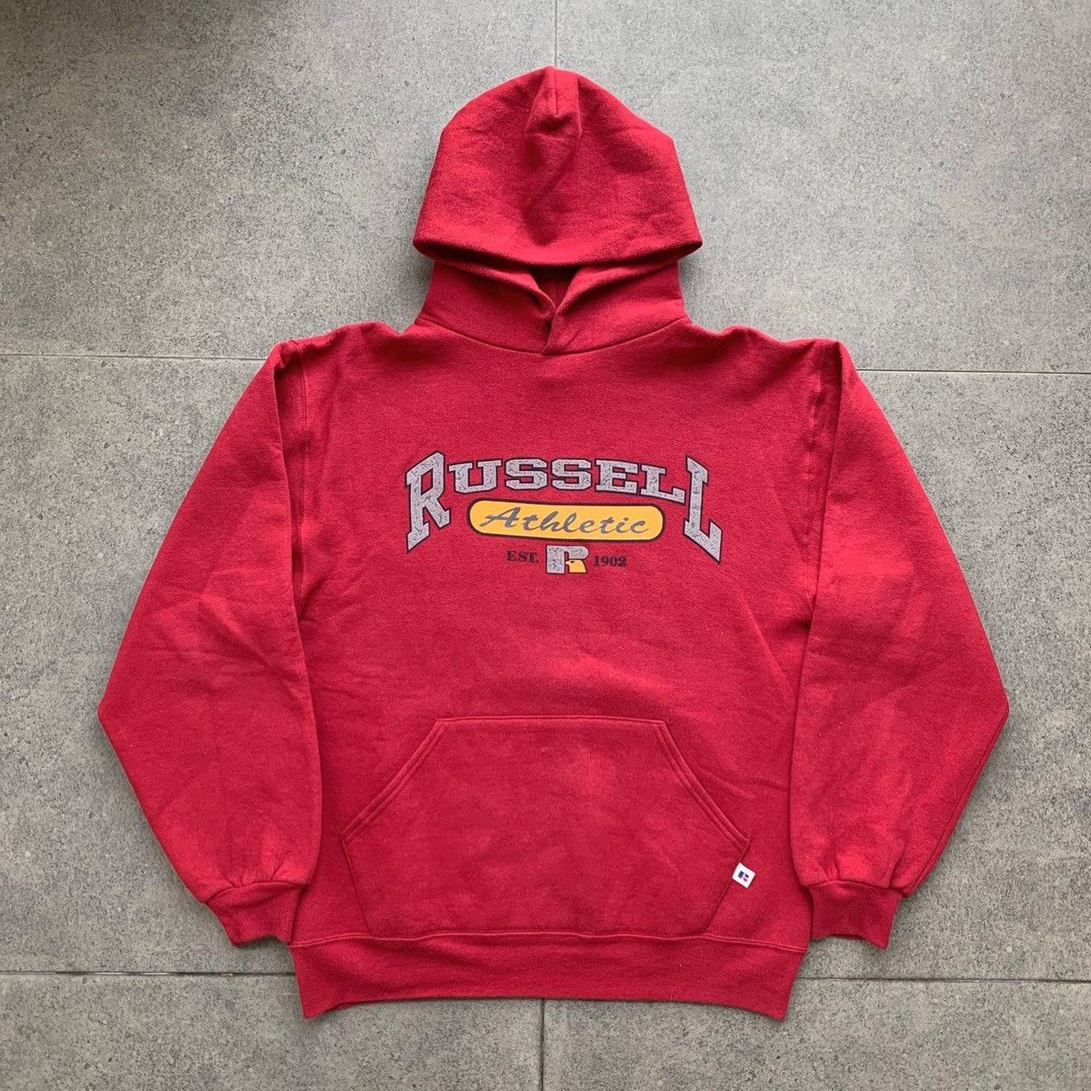Vintage Maroon Russell Athletic Hoodie - 1990s