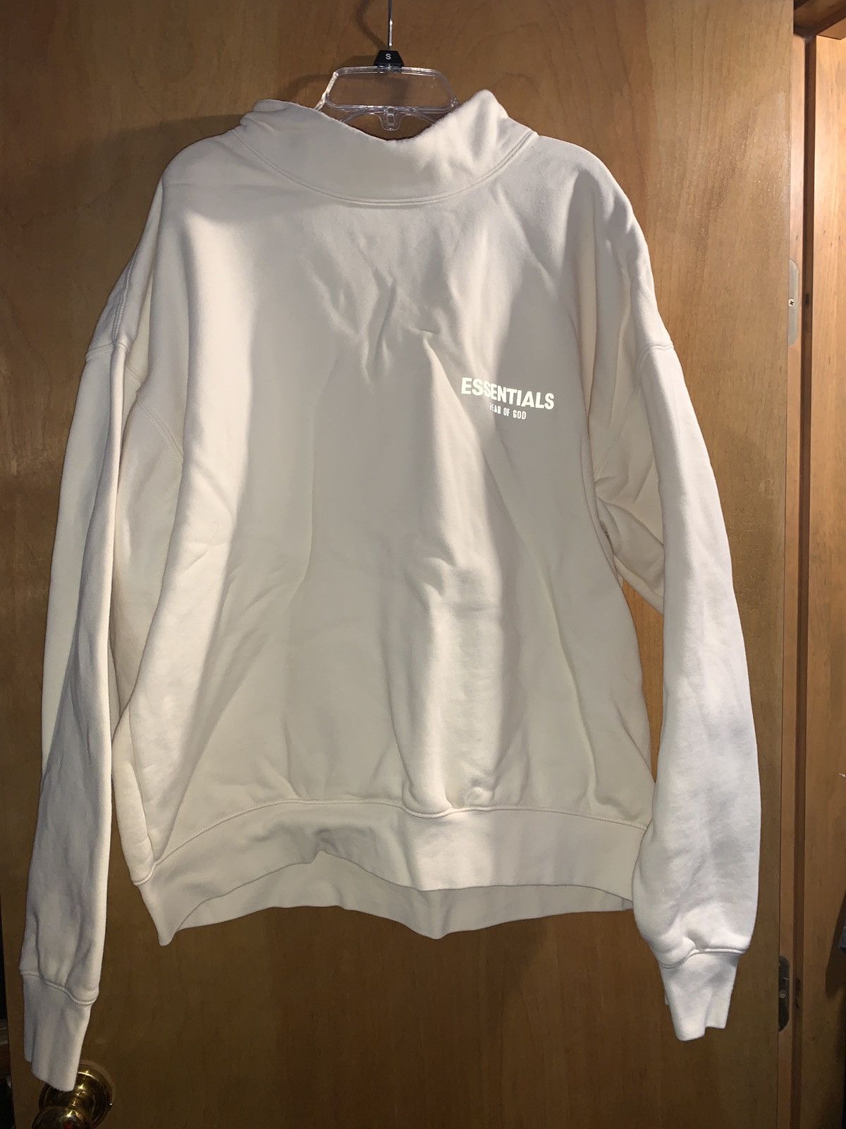 Fear of God Essentials Cream Mockneck Sweatshirt