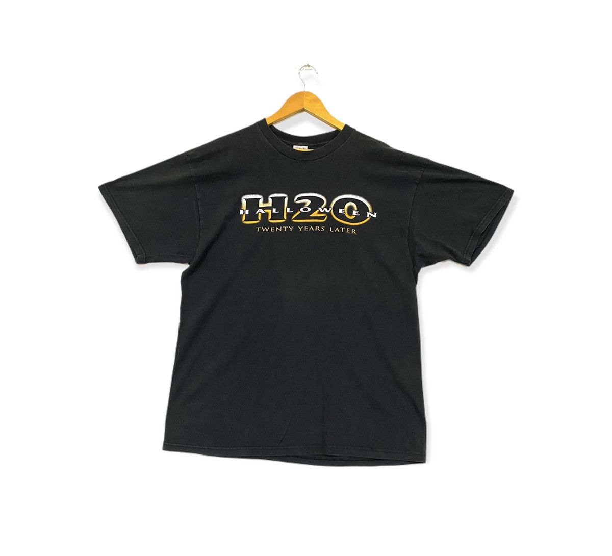 image of Movie x Vintage 1998 Halloween H2O : 20 Years Later Promo T-Shirts in Black, Men's (Size XL)