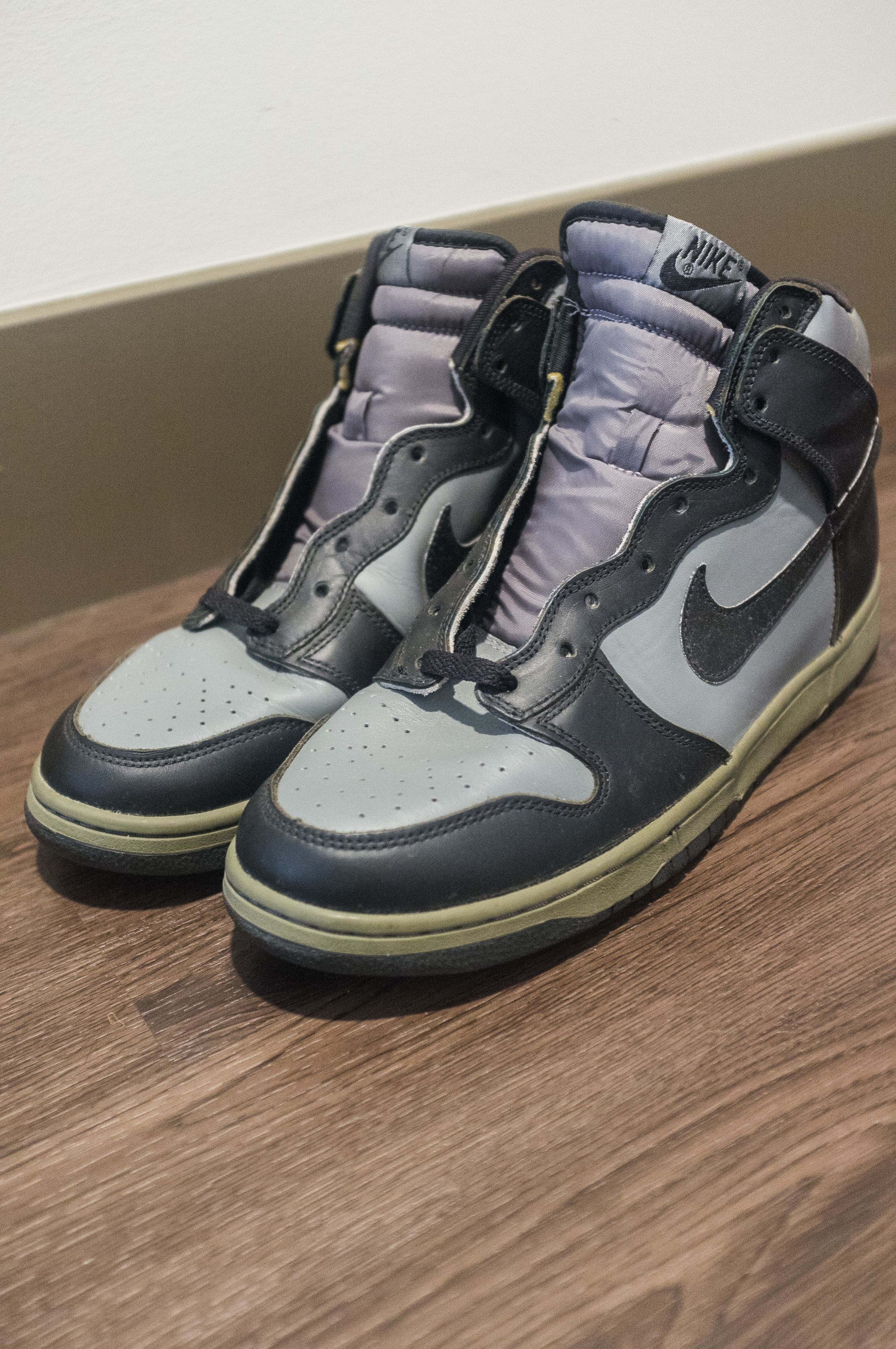 Nike DS 1999 Nike Dunk High LE Black / Cool Gray 630335-002 | Grailed