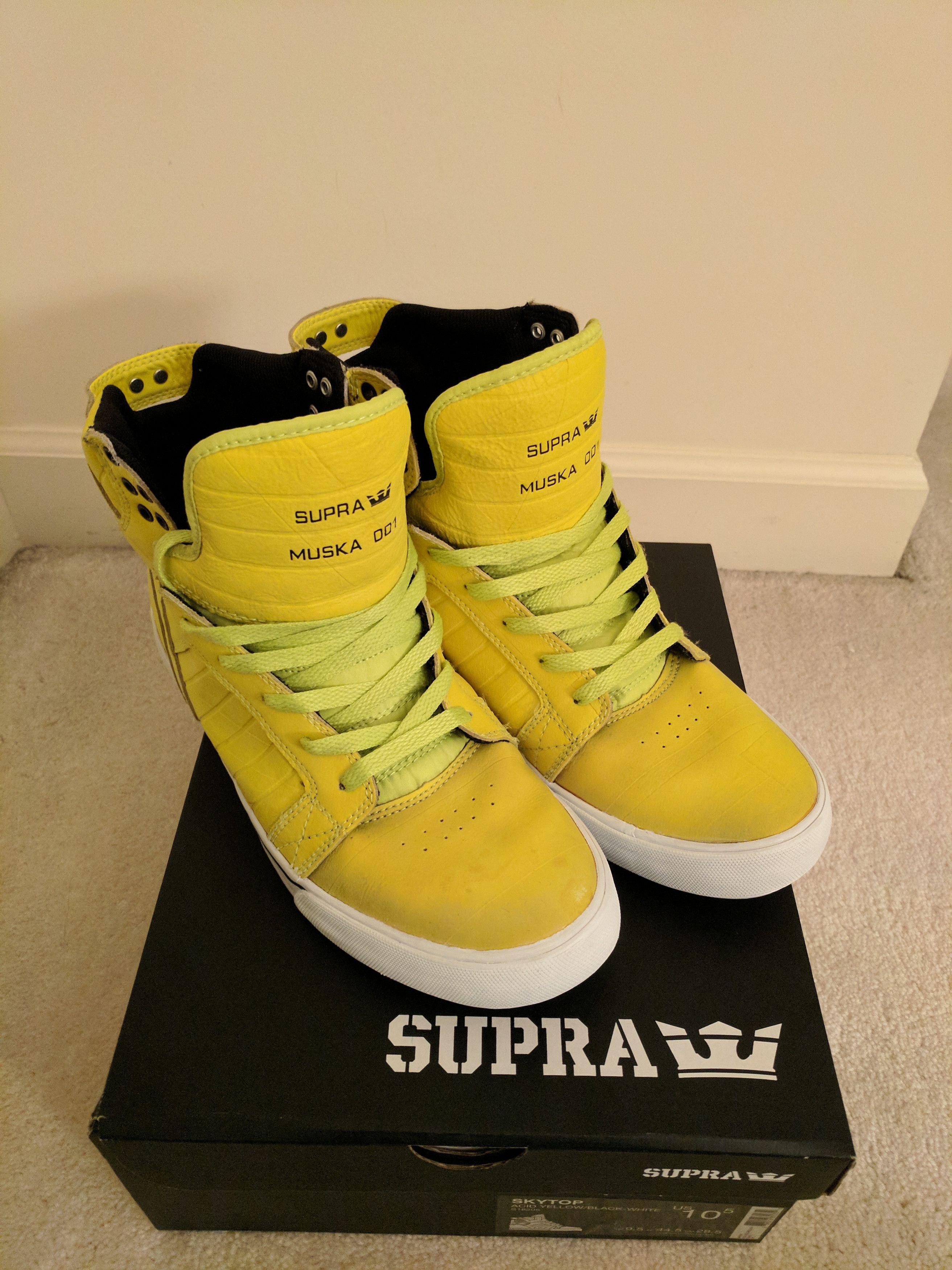 Supra skytop shop acid yellow