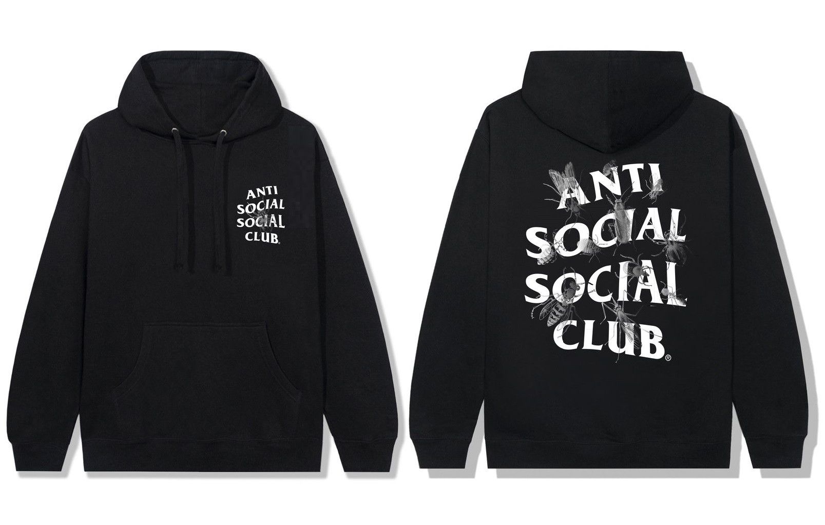 DS White ASSC Creep Black Hoodie BAPE KITH VLONE KAWS