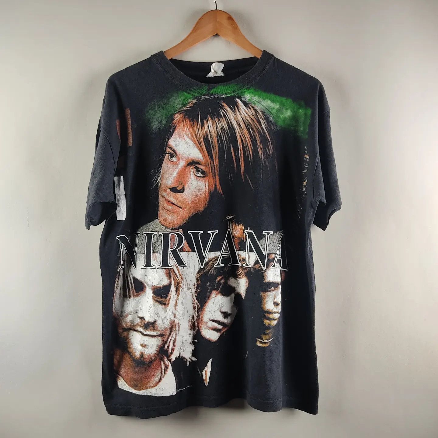 Band Tees × Nirvana × Vintage 1998 Nirvana Kurt Cobain Nevermind 