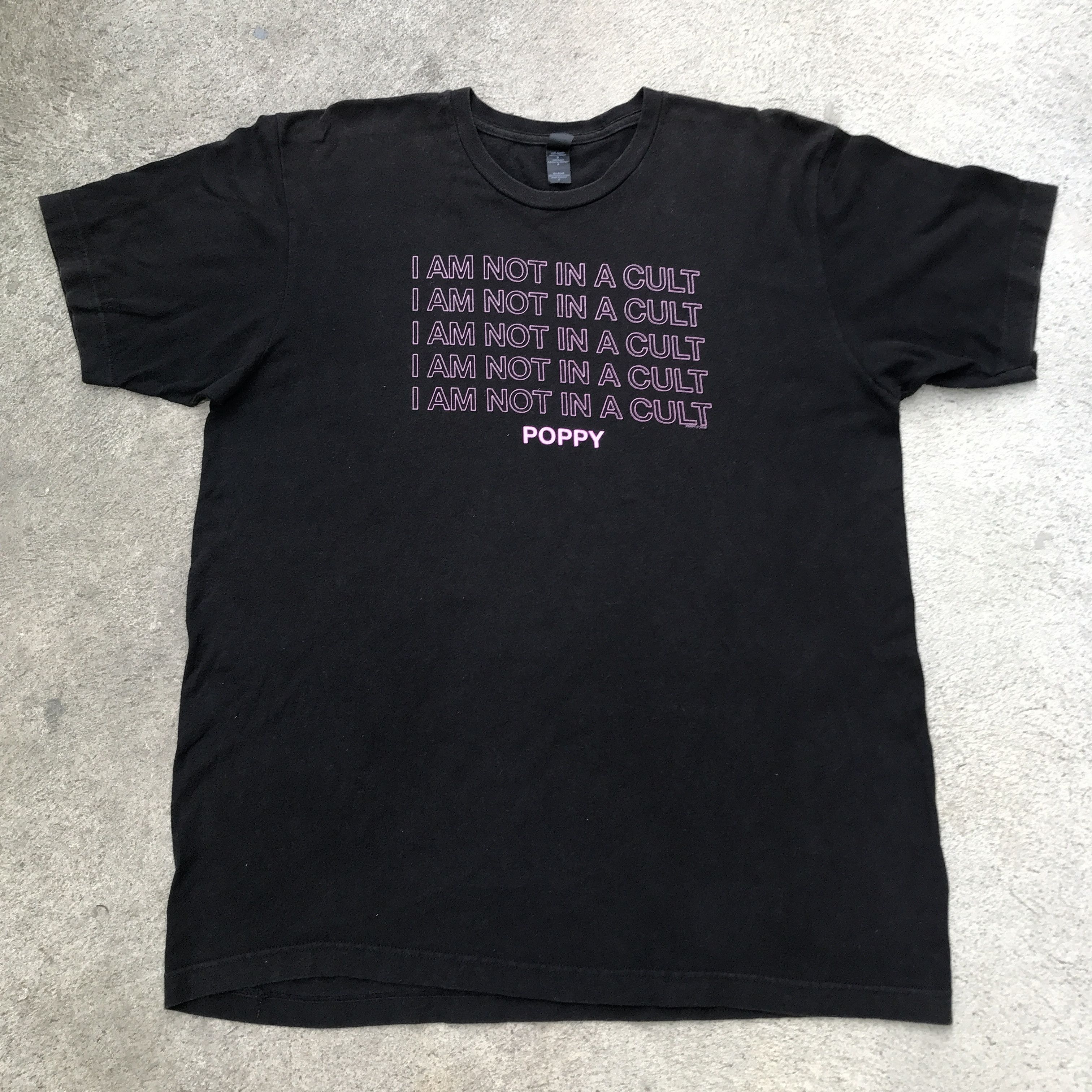 Band Tees × Tultex 2018 POPPY Promo Tee Electronic Industrial music Size US L / EU 52-54 / 3 - 1 Thumbnail