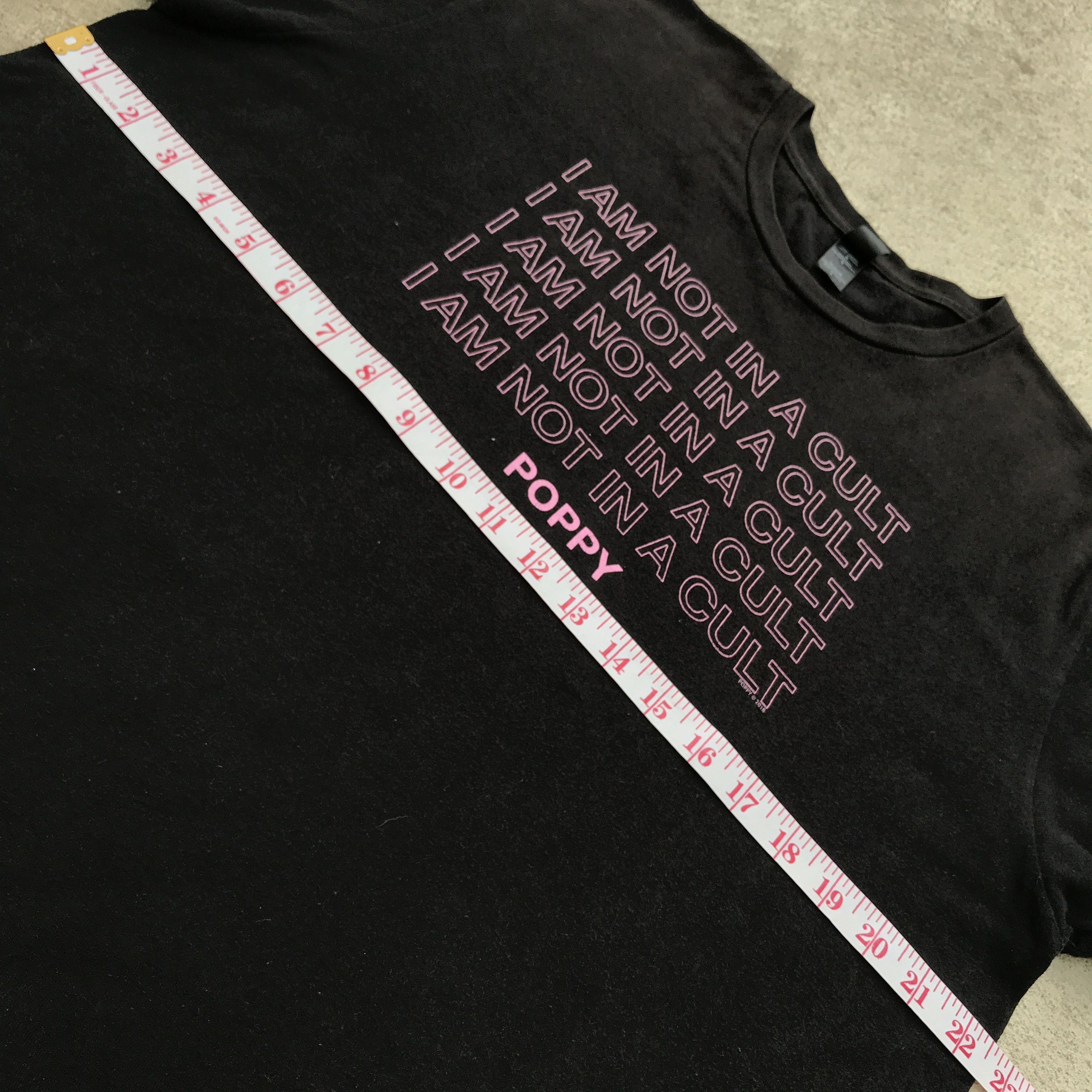 Band Tees × Tultex 2018 POPPY Promo Tee Electronic Industrial music Size US L / EU 52-54 / 3 - 8 Thumbnail