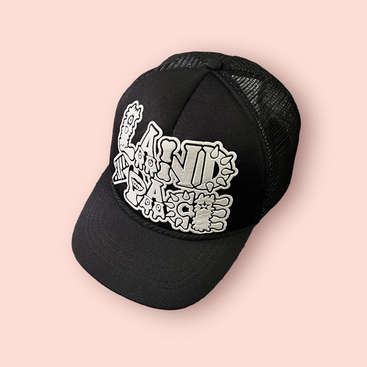 image of Trucker Hat Land Space Trucker Snapback in Black, Men's