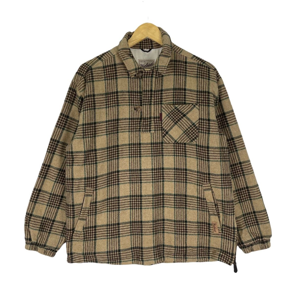 Woolrich Woolen Mills ☀️WOOLRICH RUGGED TARTAN HALF ZIP JACKET Size US S / EU 44-46 / 1 - 1 Thumbnail