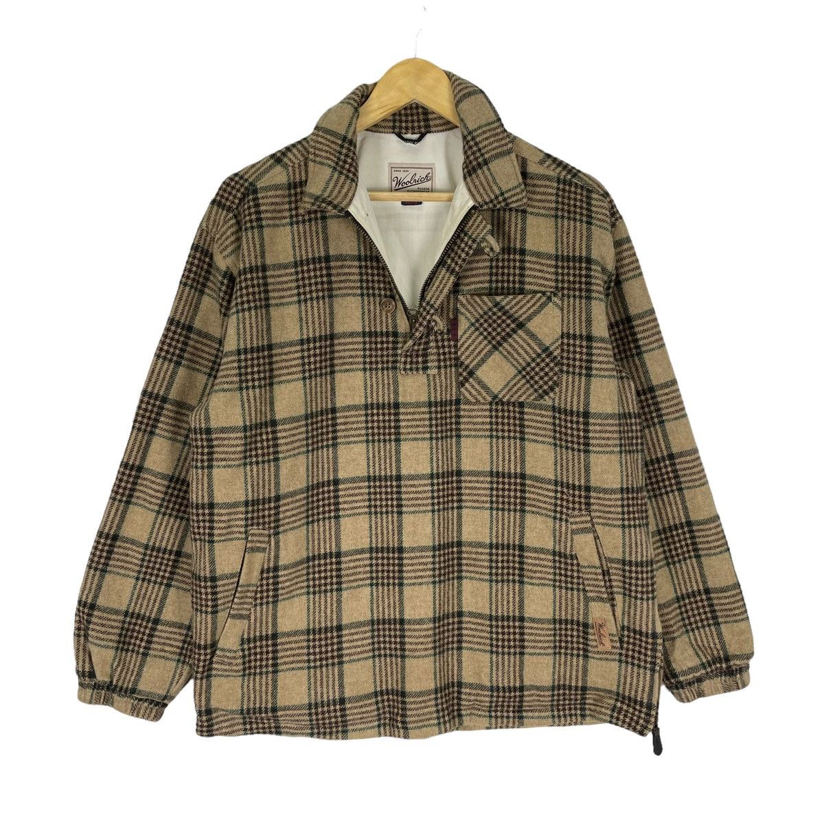 Woolrich Woolen Mills ☀️WOOLRICH RUGGED TARTAN HALF ZIP JACKET Size US S / EU 44-46 / 1 - 6 Thumbnail