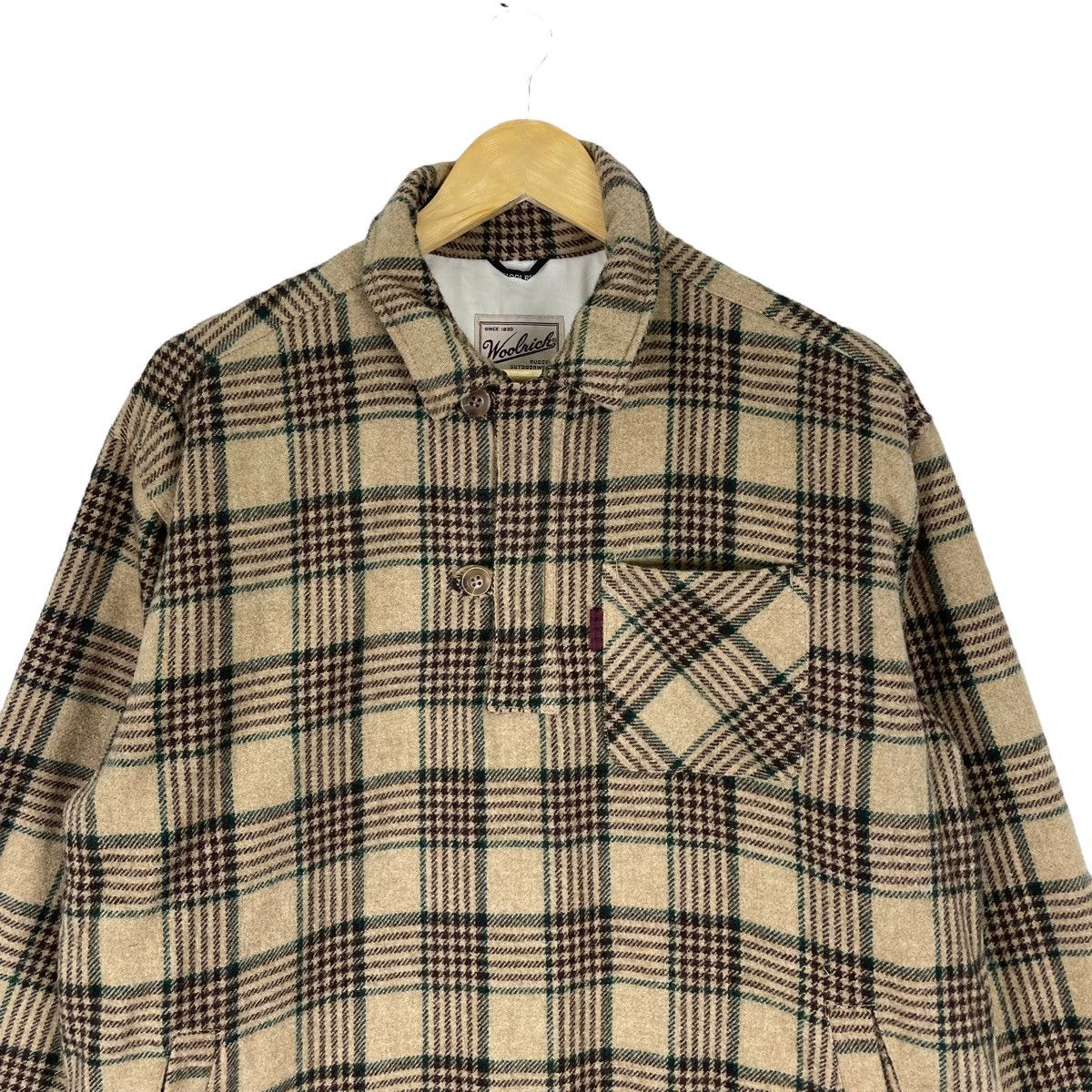 Woolrich Woolen Mills ☀️WOOLRICH RUGGED TARTAN HALF ZIP JACKET Size US S / EU 44-46 / 1 - 2 Thumbnail