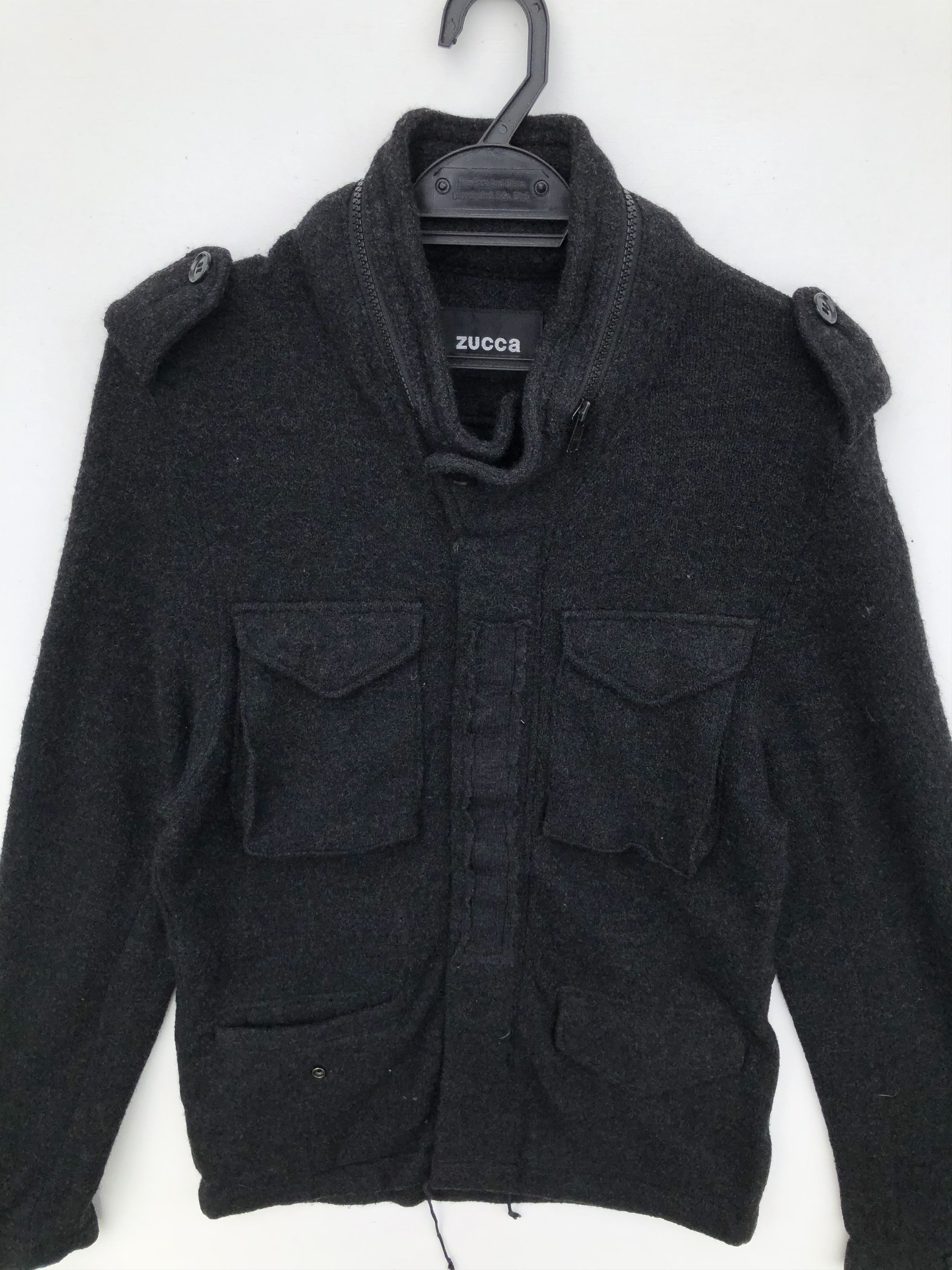 CABANE de ZUCCa ZUCCA TACTICAL WOOL HOODED COAT Size US S / EU 44-46 / 1 - 6 Thumbnail