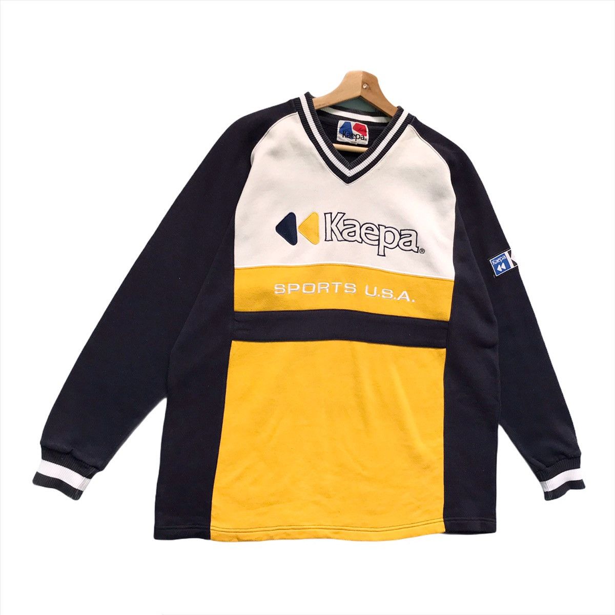 Japanese Brand × Kappa × Vintage Kaepa Embroidered Big Logo Pullover Sweatshirt Size M Size US M / EU 48-50 / 2 - 3 Thumbnail