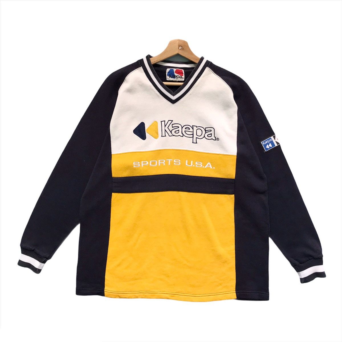 Japanese Brand × Kappa × Vintage Kaepa Embroidered Big Logo Pullover Sweatshirt Size M Size US M / EU 48-50 / 2 - 2 Thumbnail