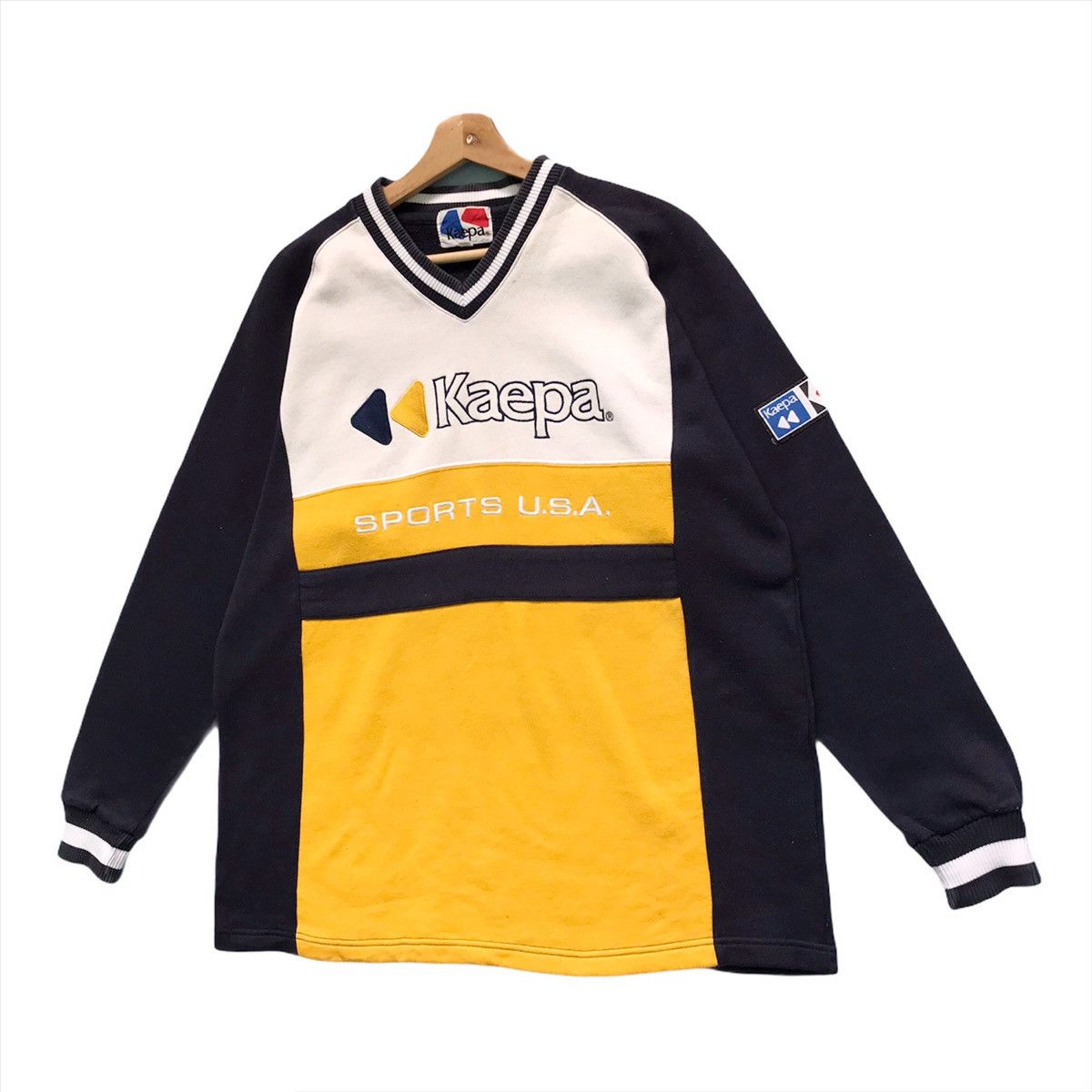 Japanese Brand × Kappa × Vintage Kaepa Embroidered Big Logo Pullover Sweatshirt Size M Size US M / EU 48-50 / 2 - 4 Thumbnail