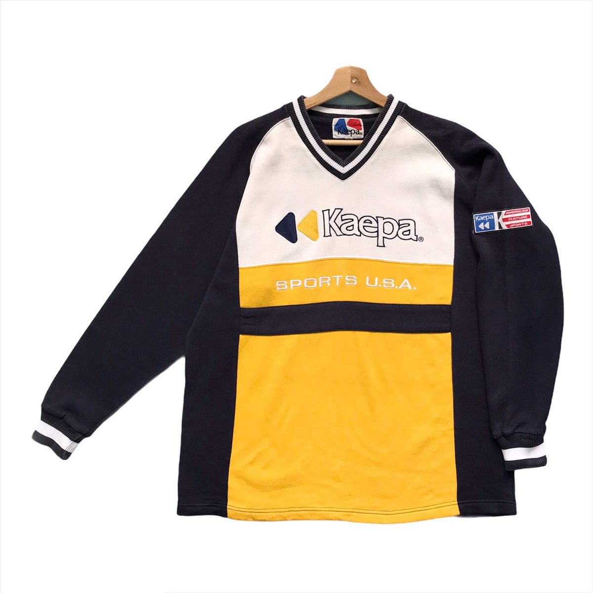 Japanese Brand × Kappa × Vintage Kaepa Embroidered Big Logo Pullover Sweatshirt Size M Size US M / EU 48-50 / 2 - 1 Thumbnail