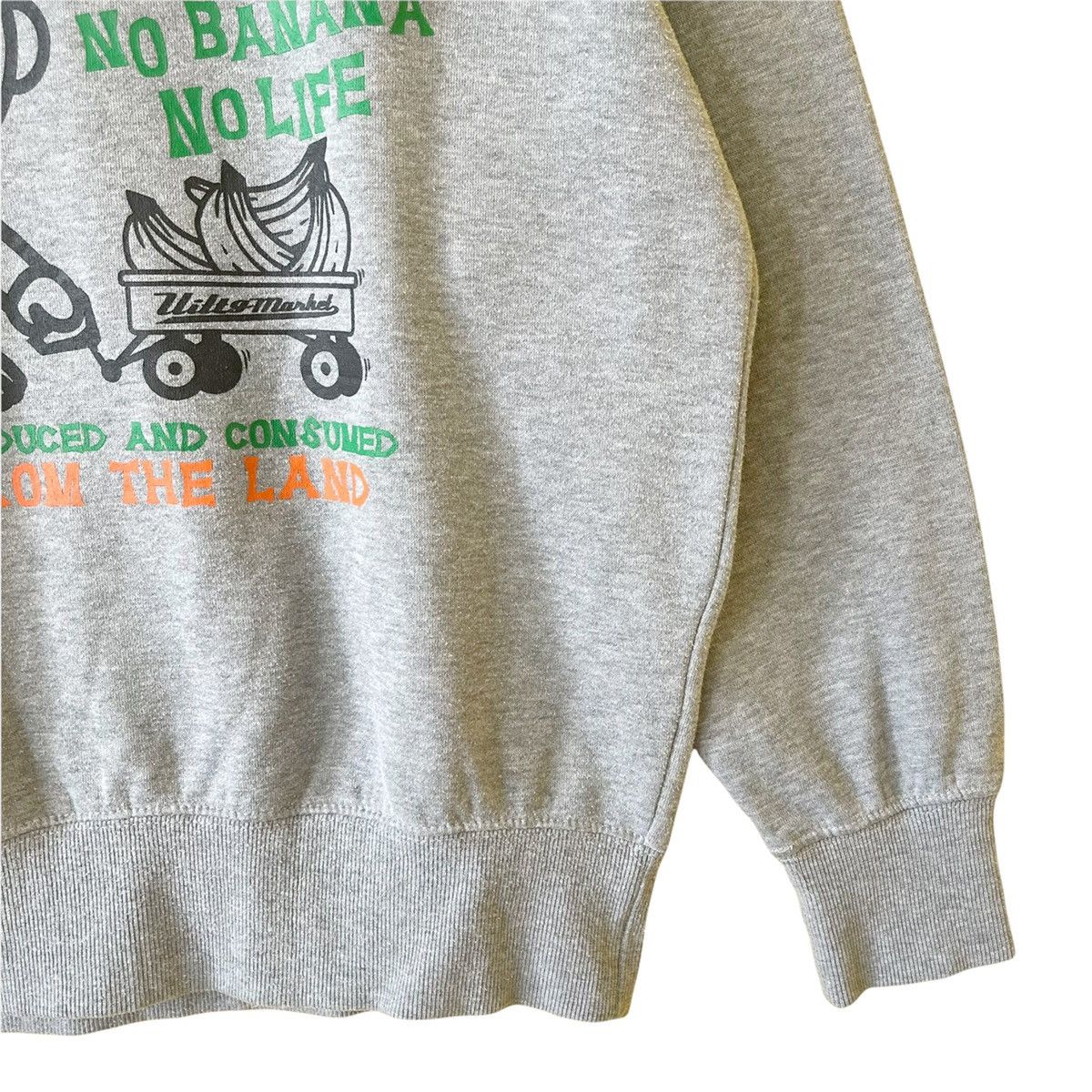 Japanese Brand UITTG Baby No Banana No Life Crewneck Sweatshirt Size M Size US M / EU 48-50 / 2 - 5 Thumbnail