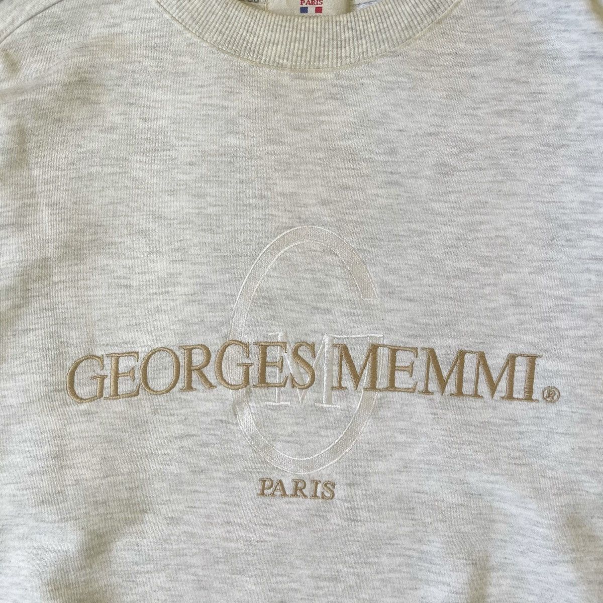 Vintage Vintage Georges Memmi Big Logo Embroidered Sweatshirt Size M Size US M / EU 48-50 / 2 - 5 Thumbnail
