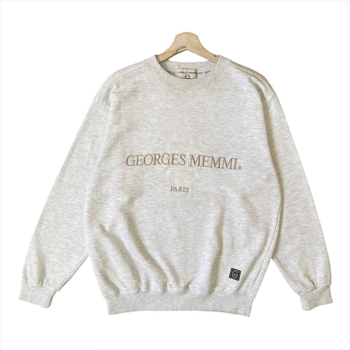 Vintage Vintage Georges Memmi Big Logo Embroidered Sweatshirt Size M Size US M / EU 48-50 / 2 - 1 Thumbnail