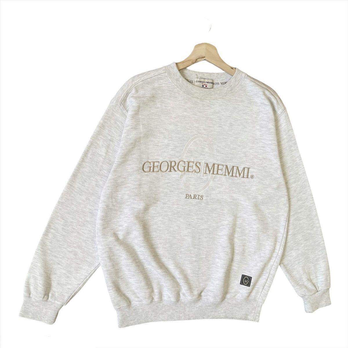 Vintage Vintage Georges Memmi Big Logo Embroidered Sweatshirt Size M Size US M / EU 48-50 / 2 - 2 Thumbnail