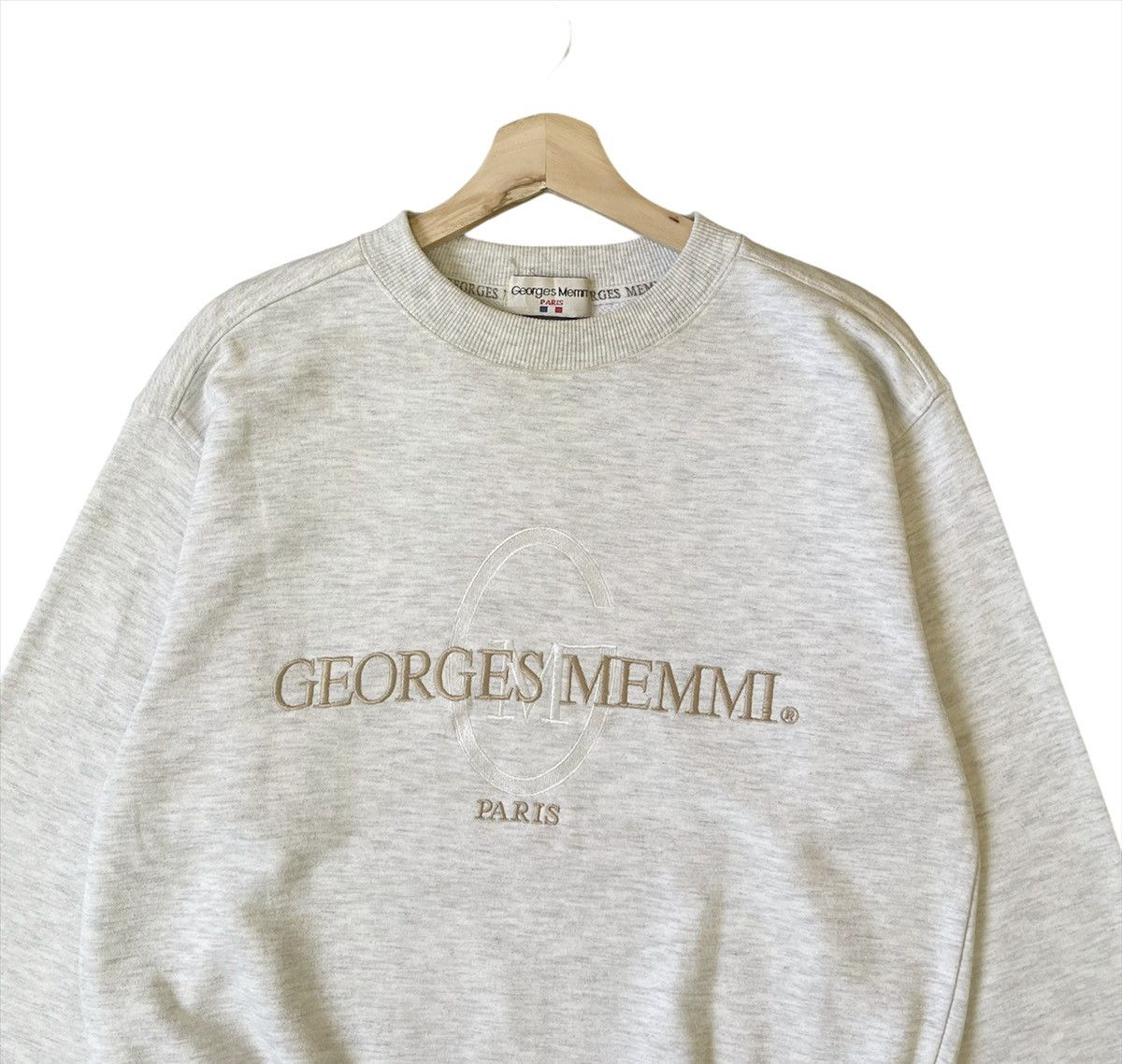 Vintage Vintage Georges Memmi Big Logo Embroidered Sweatshirt Size M Size US M / EU 48-50 / 2 - 4 Thumbnail