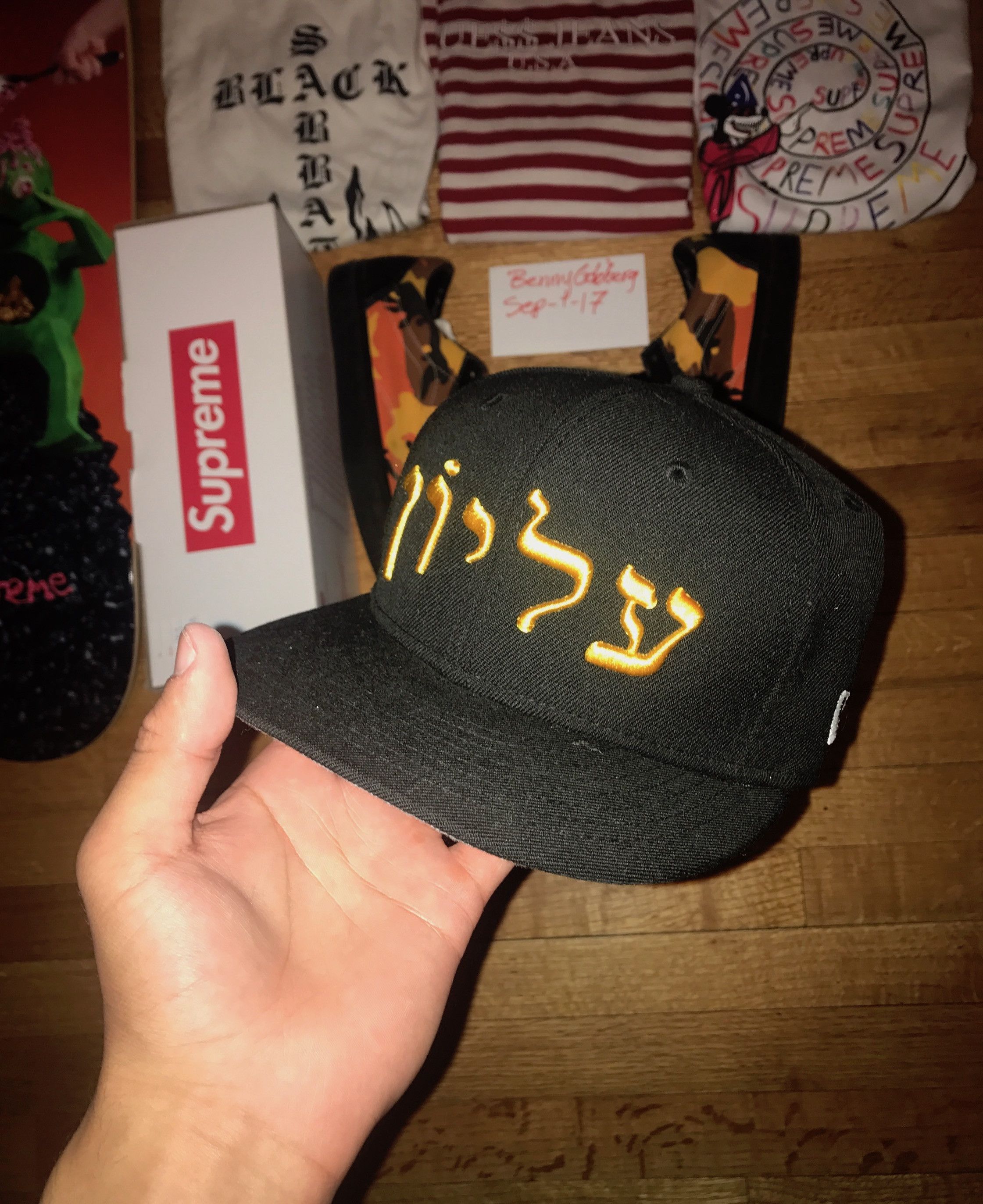 Supreme supreme hebrew hat Grailed