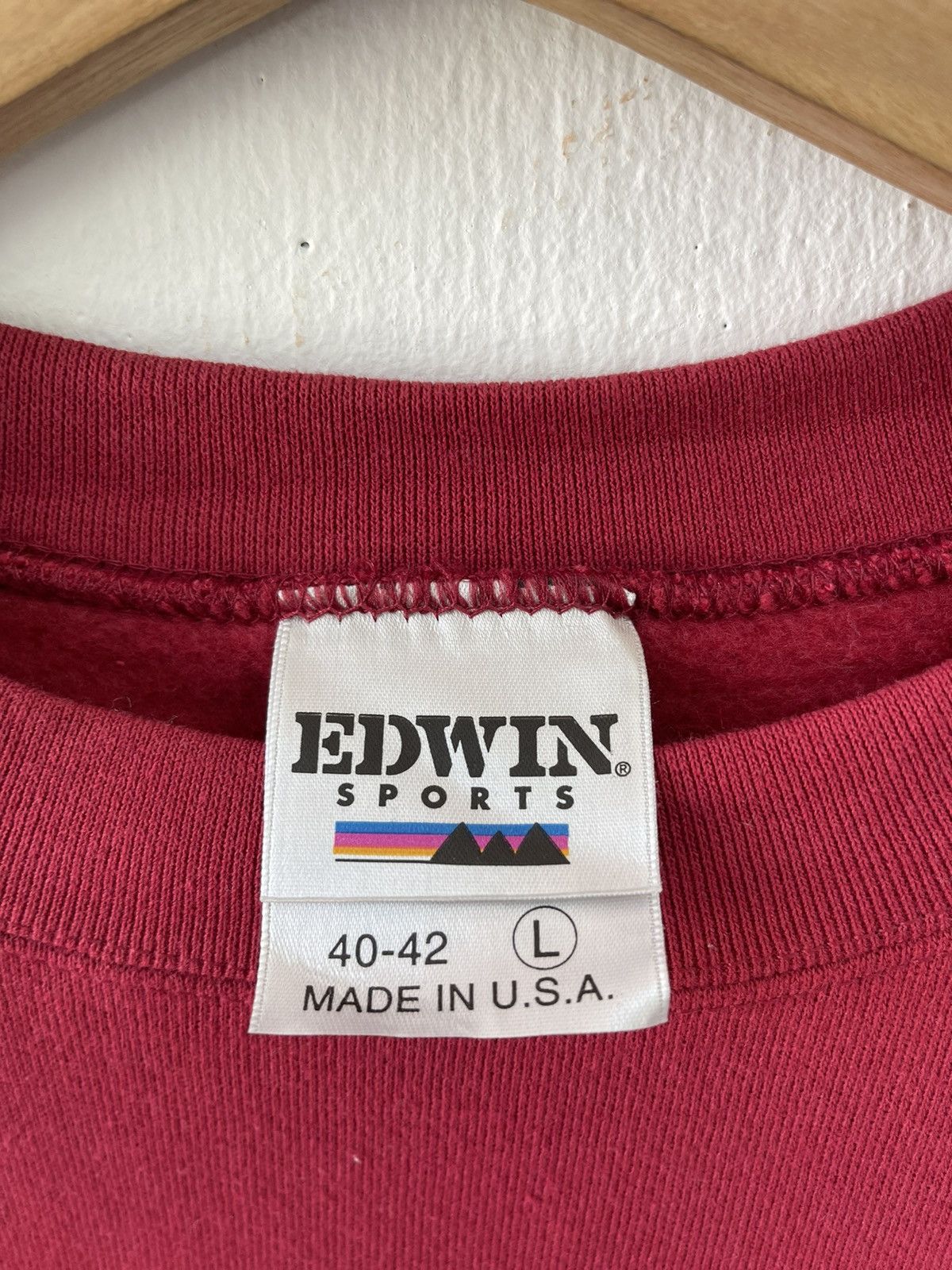 Edwin Vintage 90’s Edwin Plain Crewneck Sweatshirt Size M Size US M / EU 48-50 / 2 - 7 Thumbnail