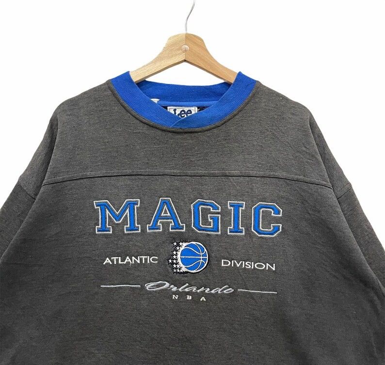 NBA Rare Vintage 80s ORLANDO MAGIC NBA Sweatshirt Size US XL / EU 56 / 4 - 3 Thumbnail