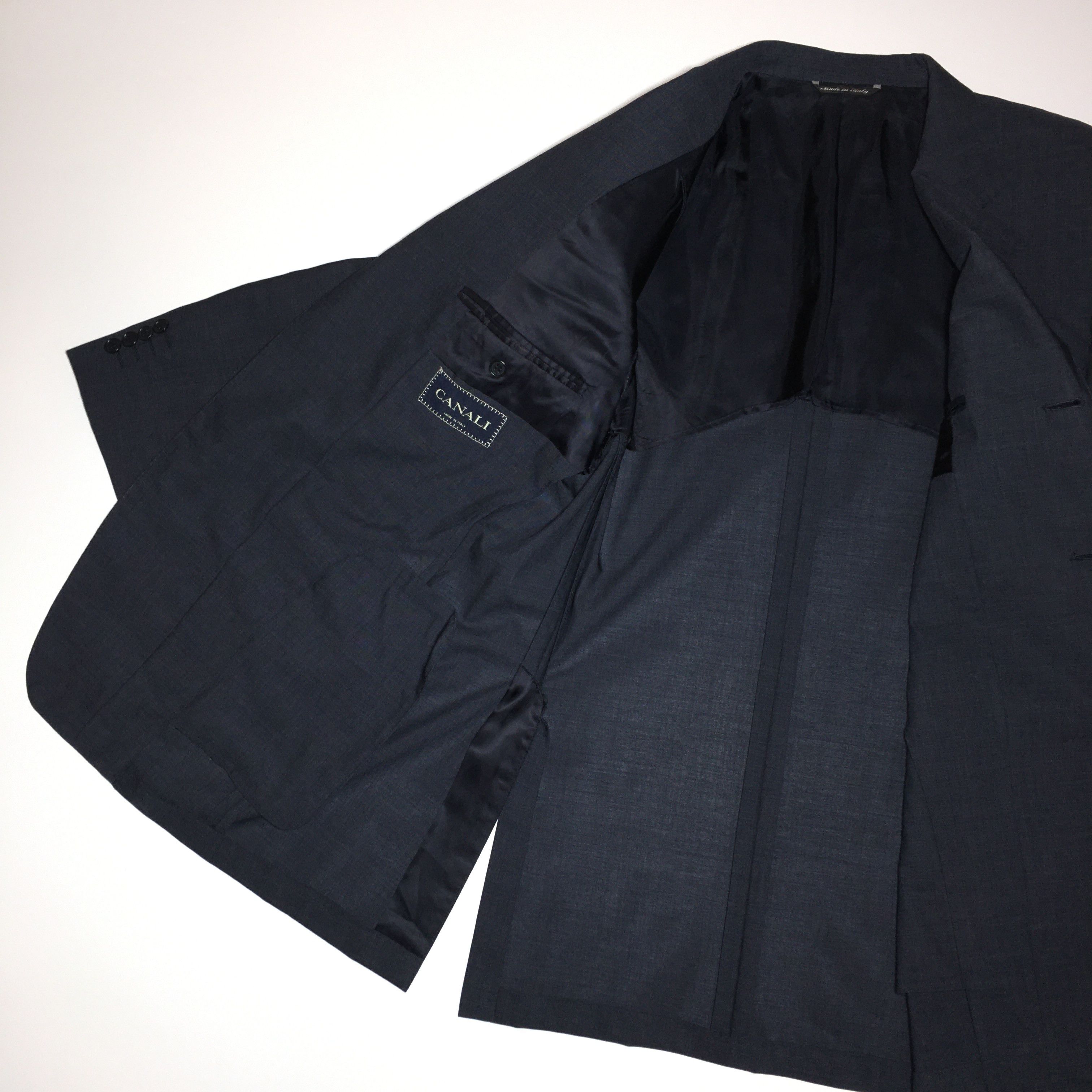 Canali Canali Gray 3 Button Blazer Jacket Size 40R Size 40R - 5 Thumbnail