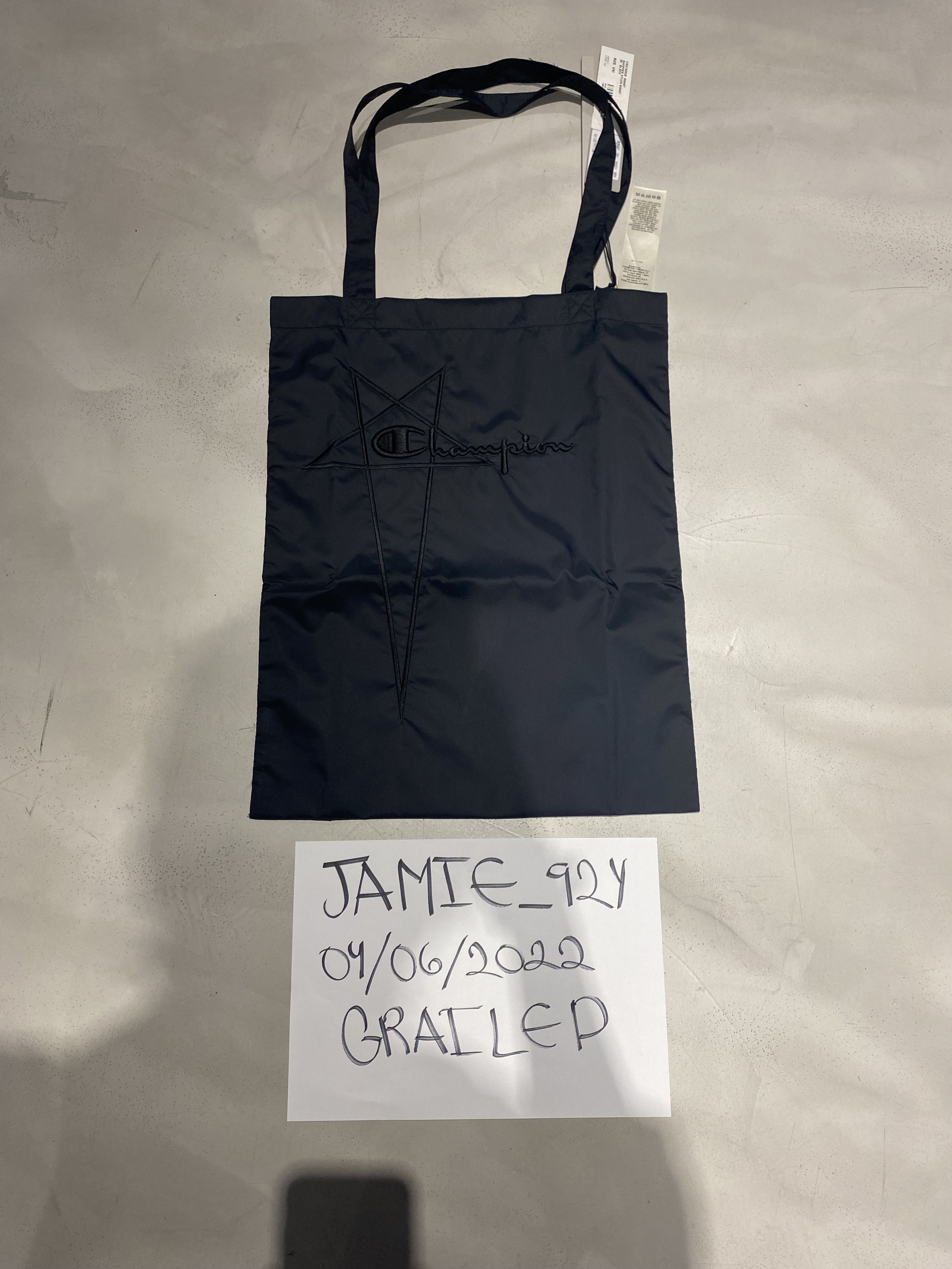 Champion × Rick Owens TOTE Size ONE SIZE - 4 Thumbnail