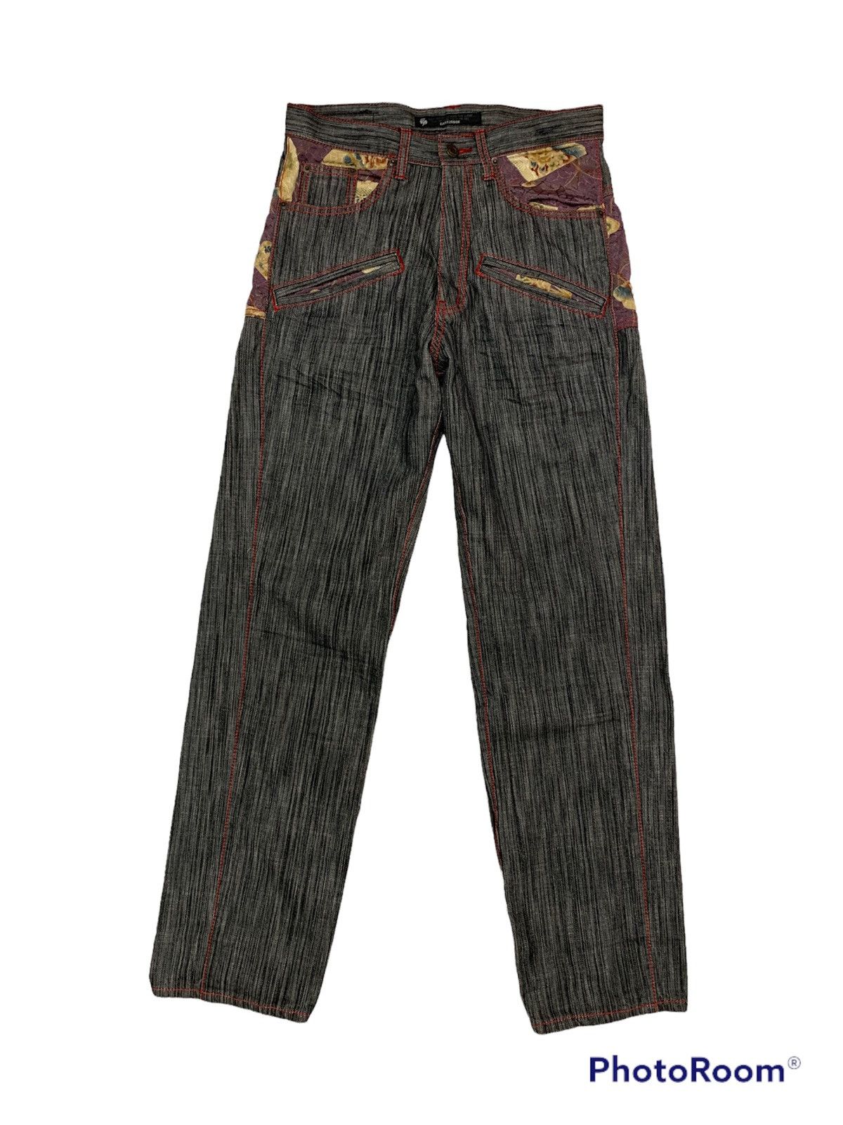 Designer East20box denim pant art Japan design mutipocket Size US 31 - 2 Thumbnail