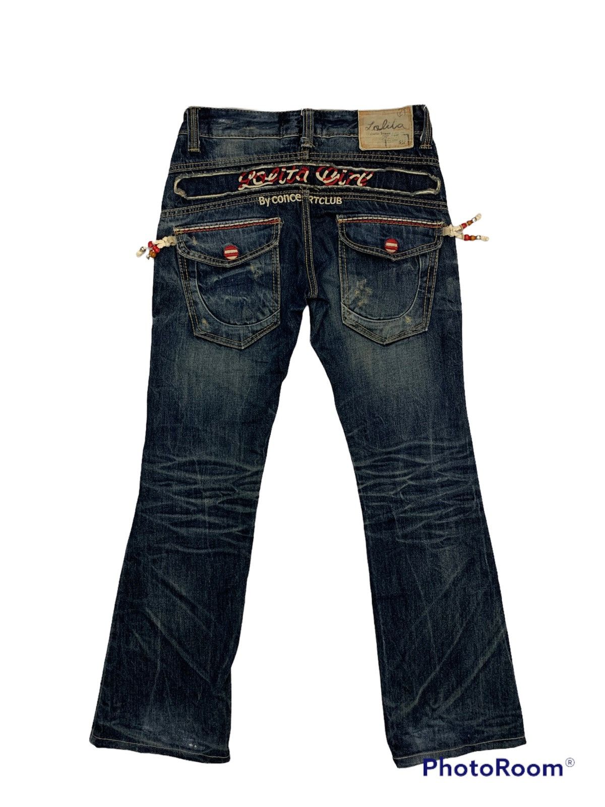 Designer Lolita denim pant exotic Vintage denim Size US 31 - 1 Thumbnail