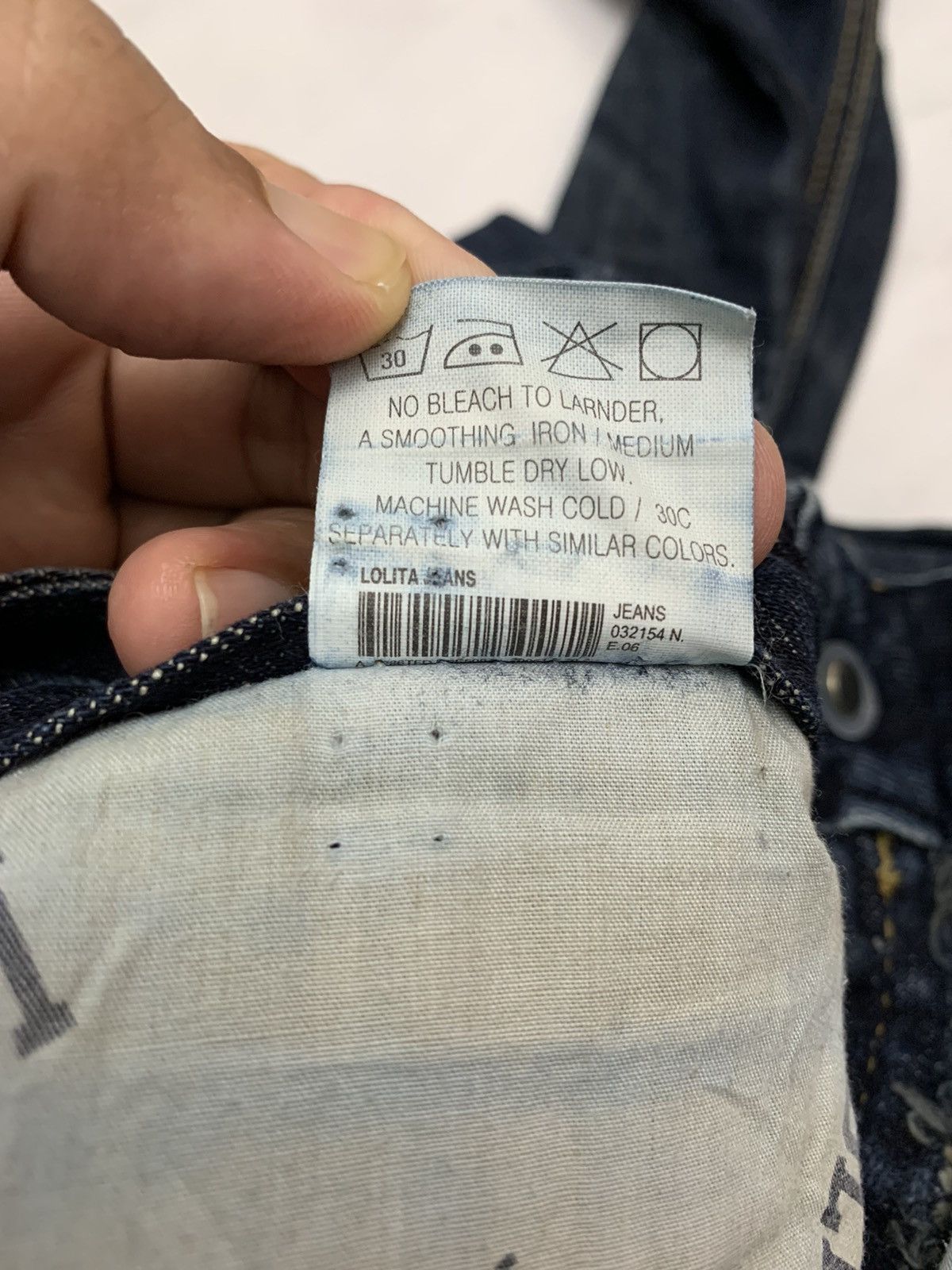Designer Lolita denim pant exotic Vintage denim Size US 31 - 12 Thumbnail