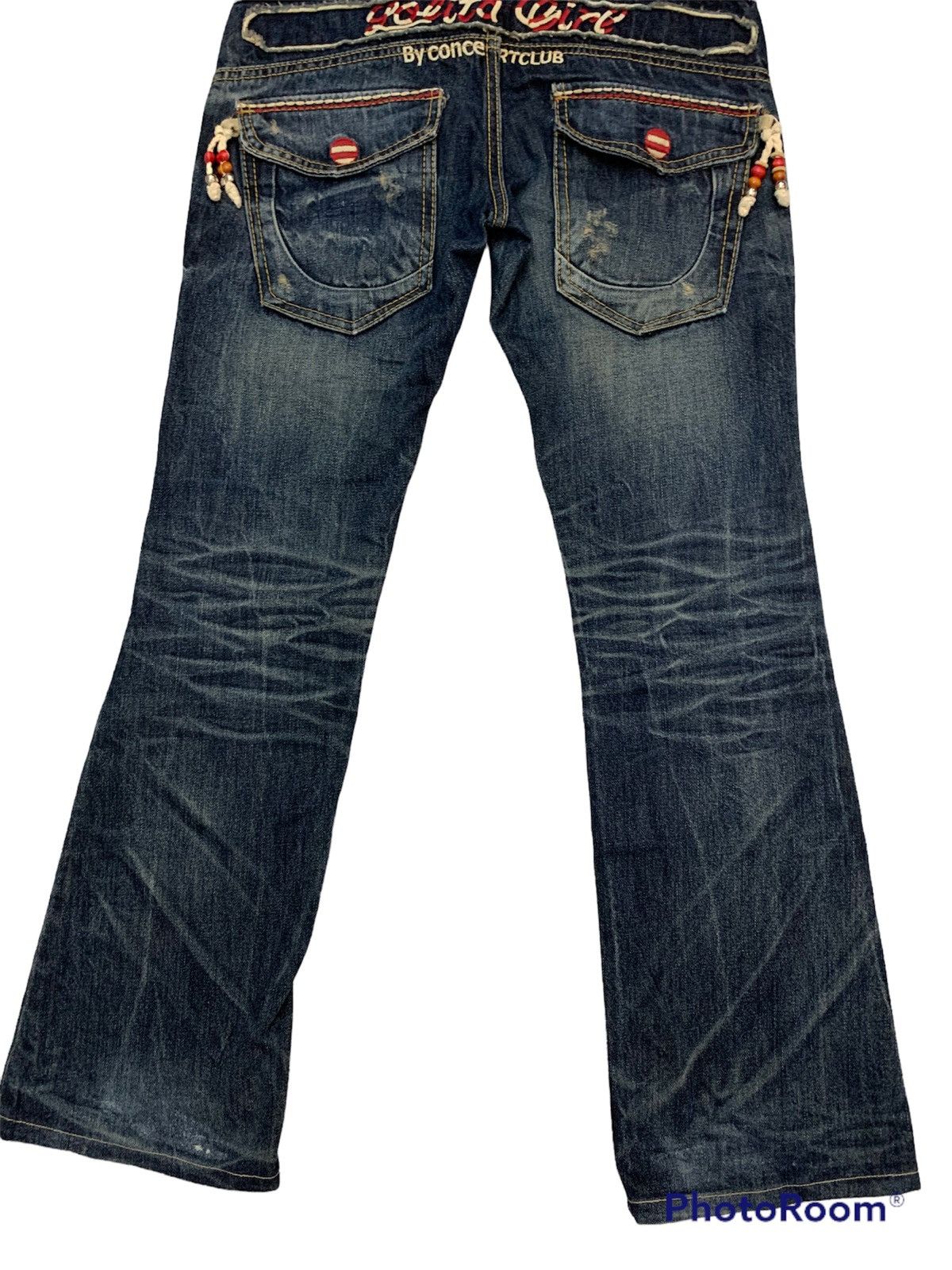 Designer Lolita denim pant exotic Vintage denim Size US 31 - 4 Thumbnail