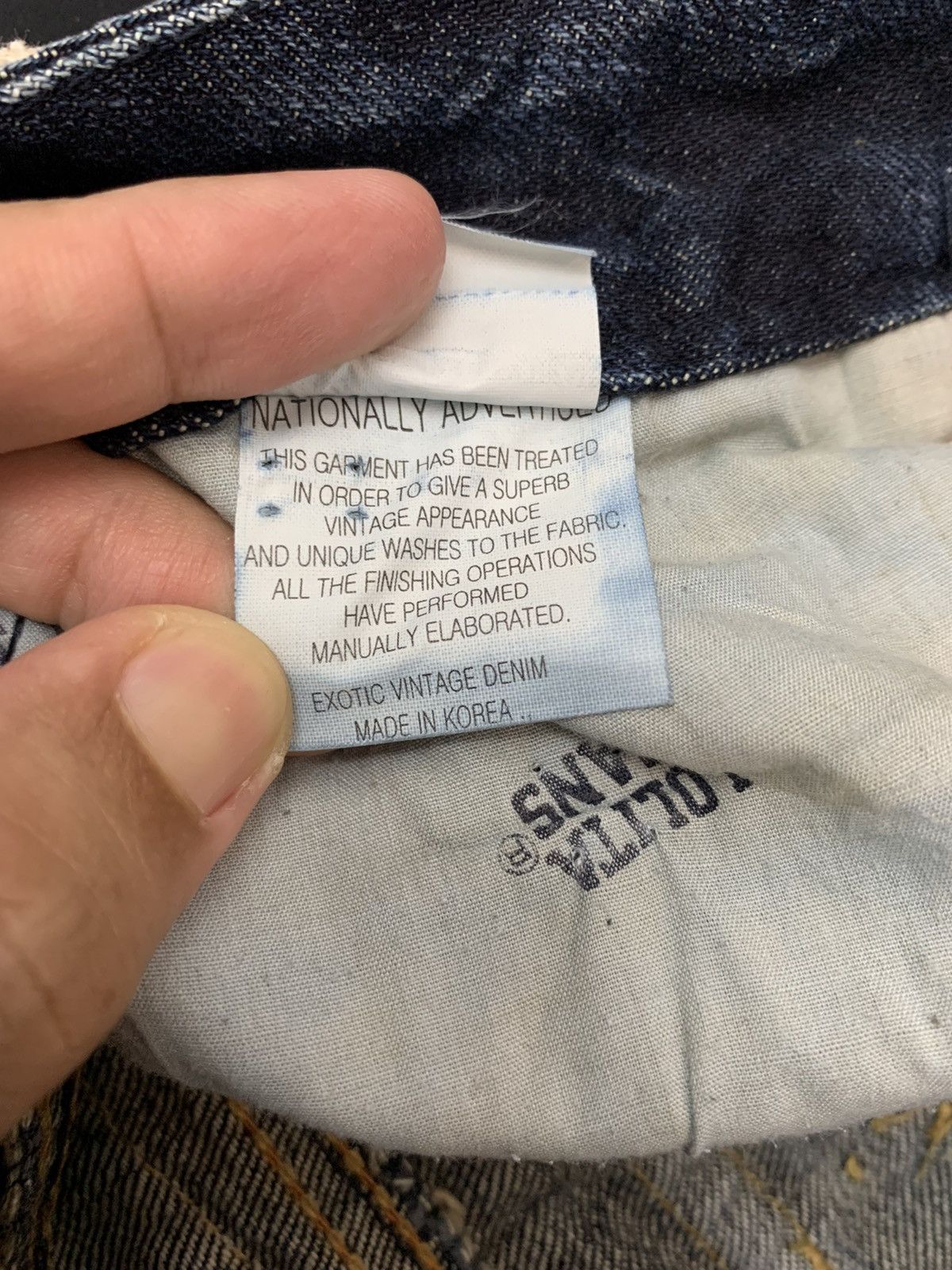 Designer Lolita denim pant exotic Vintage denim Size US 31 - 11 Thumbnail