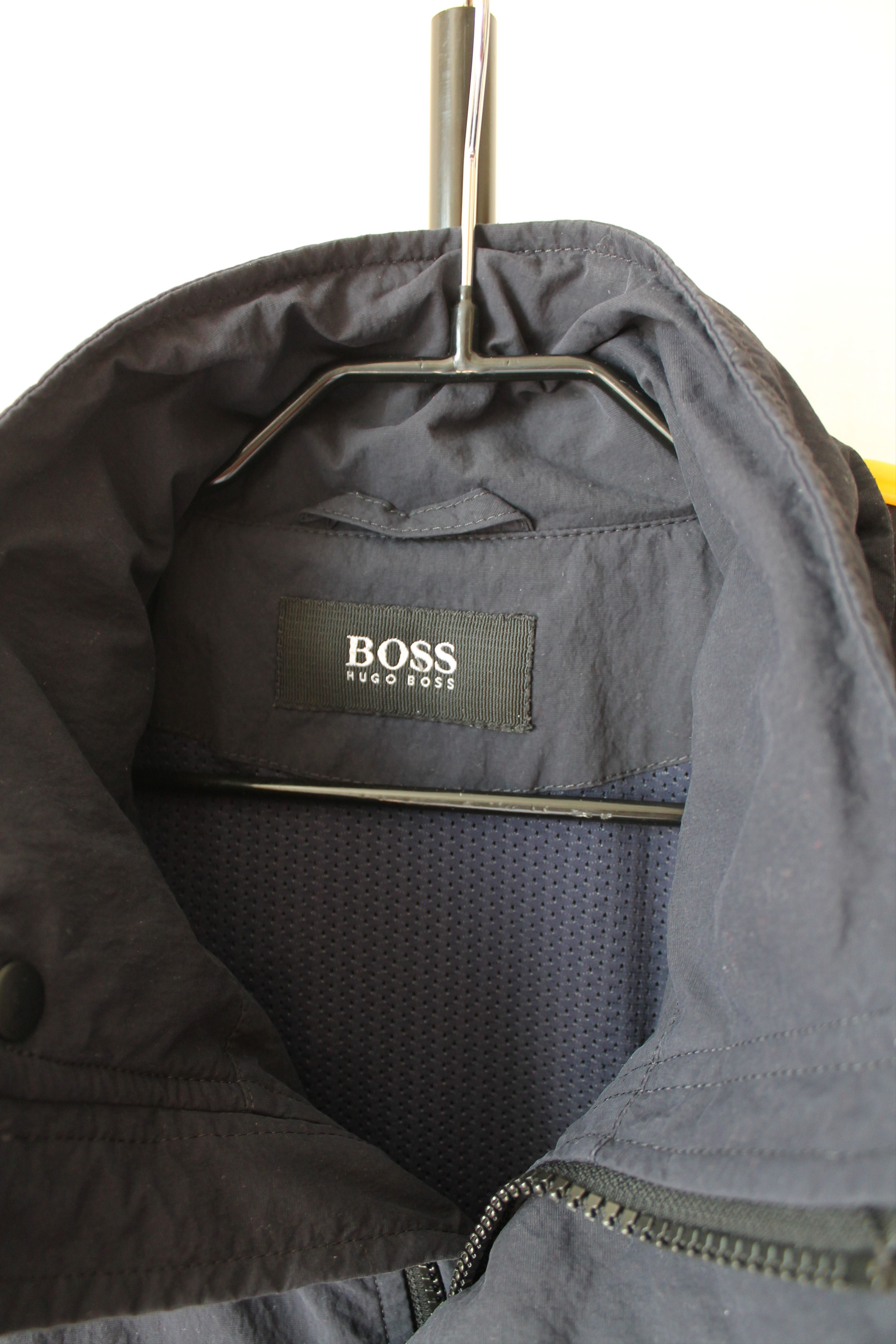 Hugo Boss 90's HUGO BOSS SPORT Nylon Jacket Hooded Fighter Uni Size US XL / EU 56 / 4 - 2 Thumbnail