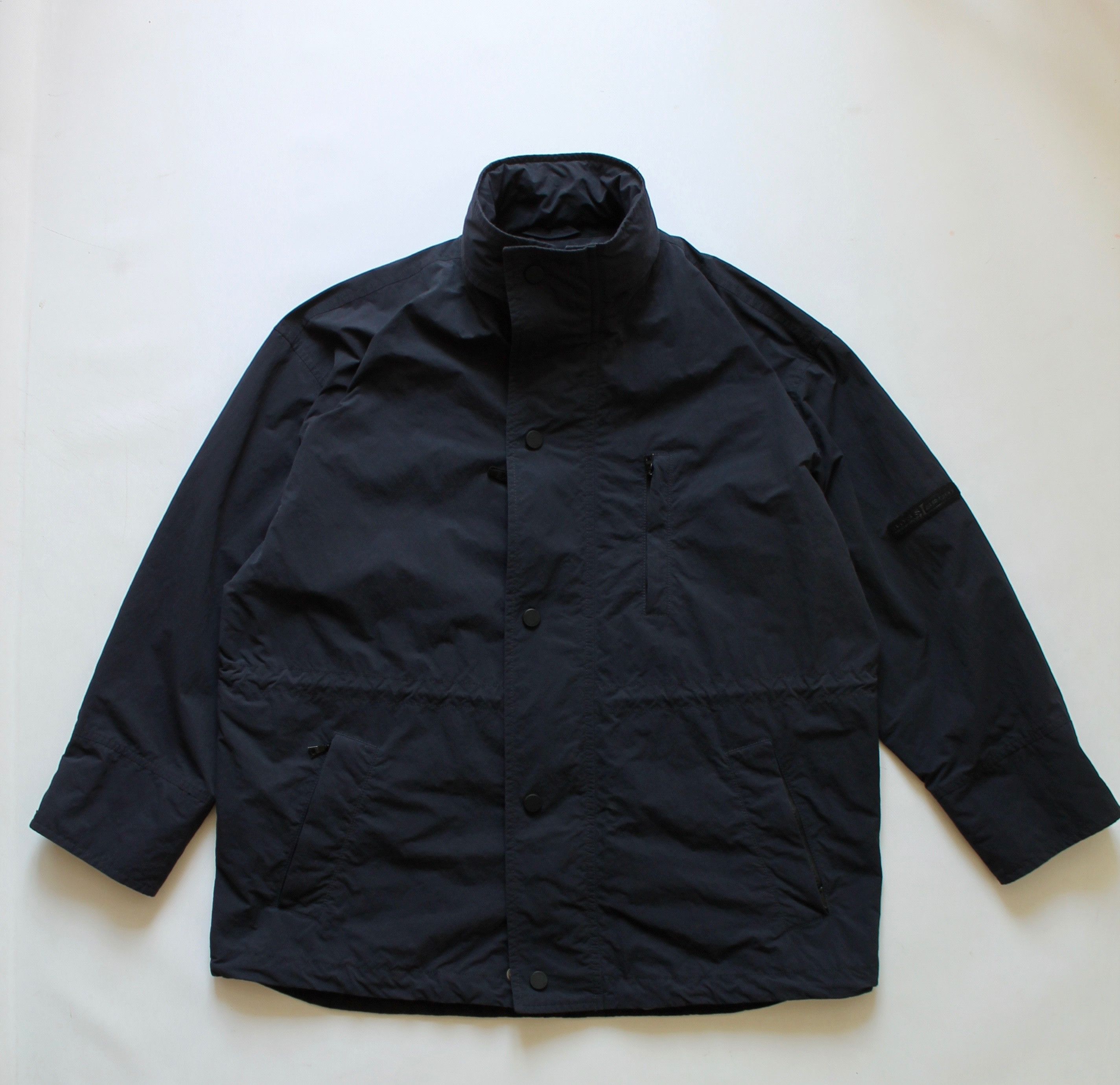 Hugo Boss 90's HUGO BOSS SPORT Nylon Jacket Hooded Fighter Uni Size US XL / EU 56 / 4 - 8 Thumbnail