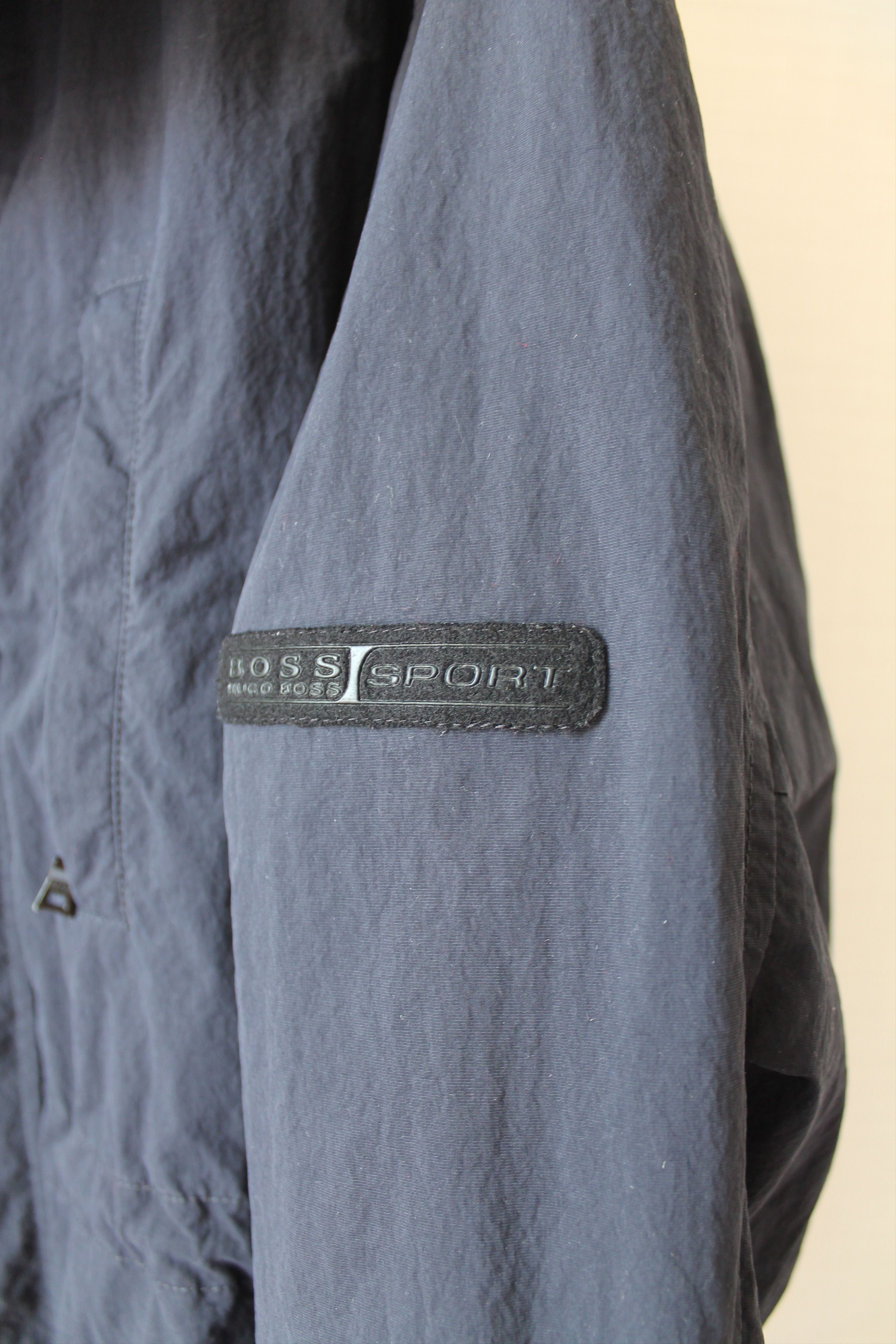 Hugo Boss 90's HUGO BOSS SPORT Nylon Jacket Hooded Fighter Uni Size US XL / EU 56 / 4 - 3 Thumbnail