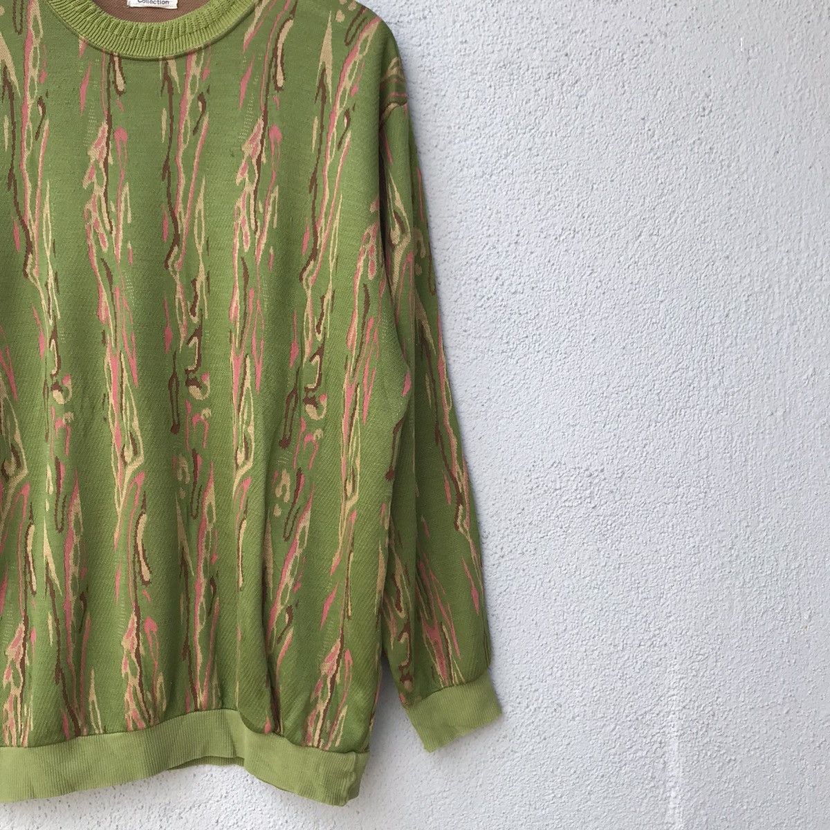Aran Isles Knitwear Vintage Crisei Melted Paint Design Jumper Knit Sweater Size US L / EU 52-54 / 3 - 5 Thumbnail