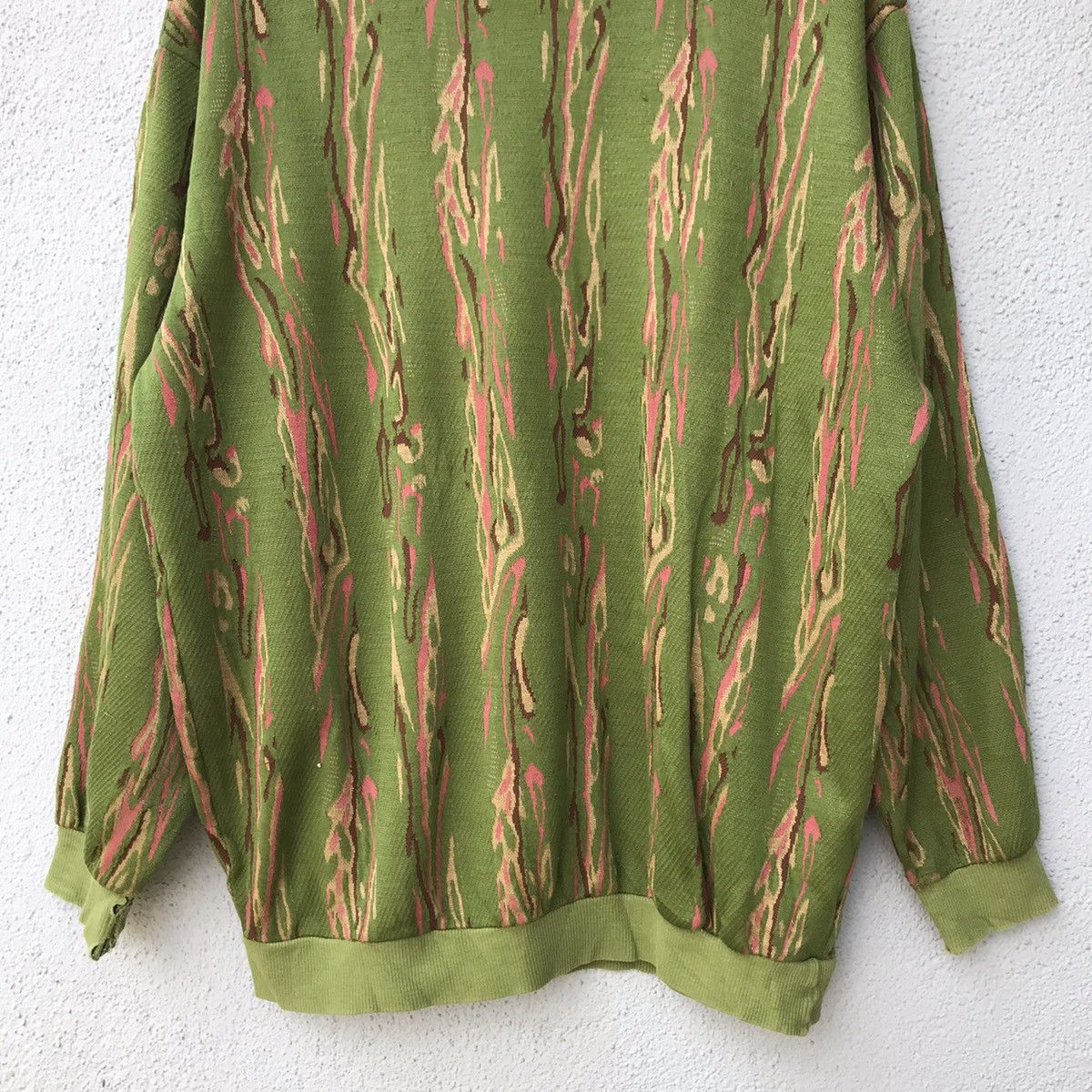 Aran Isles Knitwear Vintage Crisei Melted Paint Design Jumper Knit Sweater Size US L / EU 52-54 / 3 - 3 Thumbnail