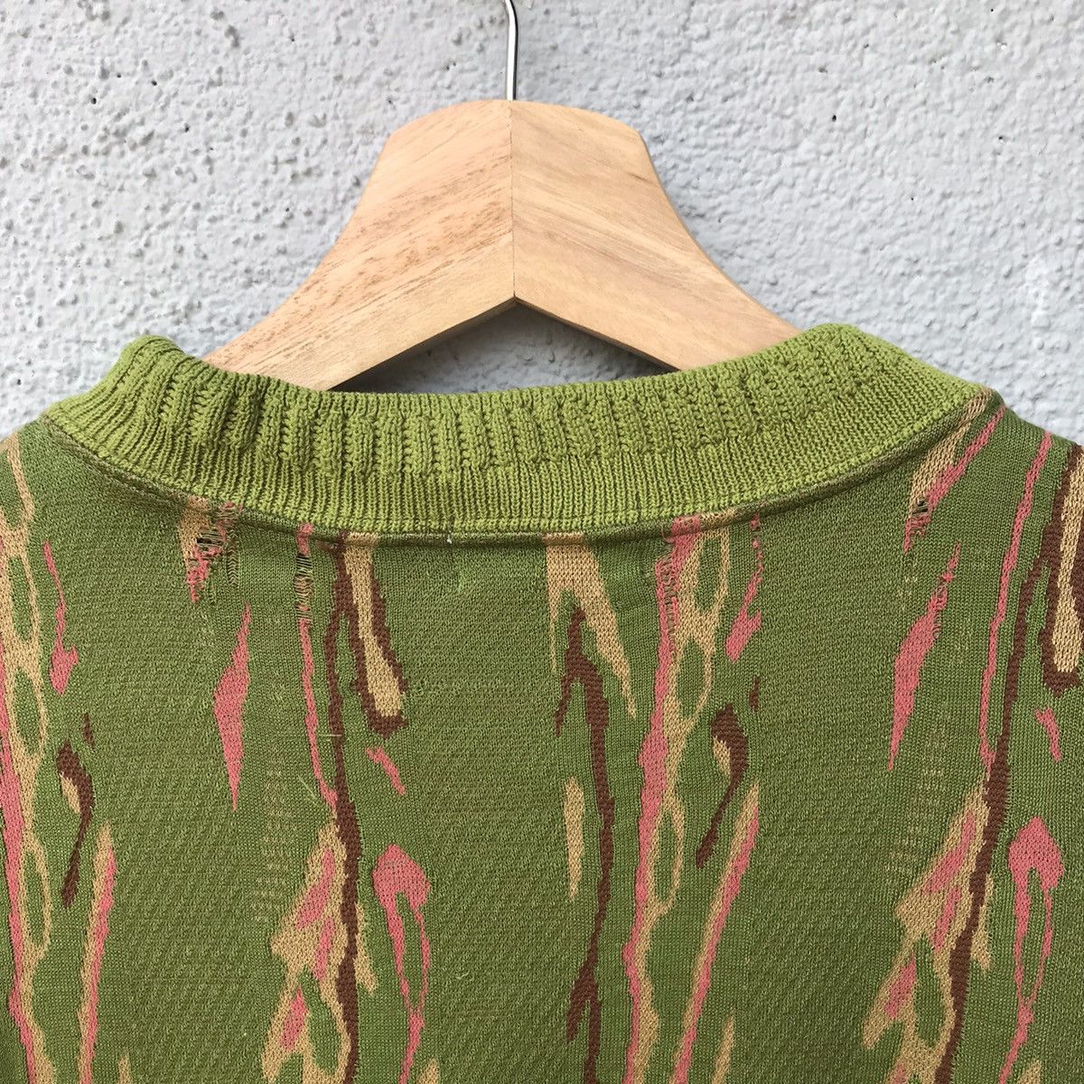 Aran Isles Knitwear Vintage Crisei Melted Paint Design Jumper Knit Sweater Size US L / EU 52-54 / 3 - 13 Thumbnail