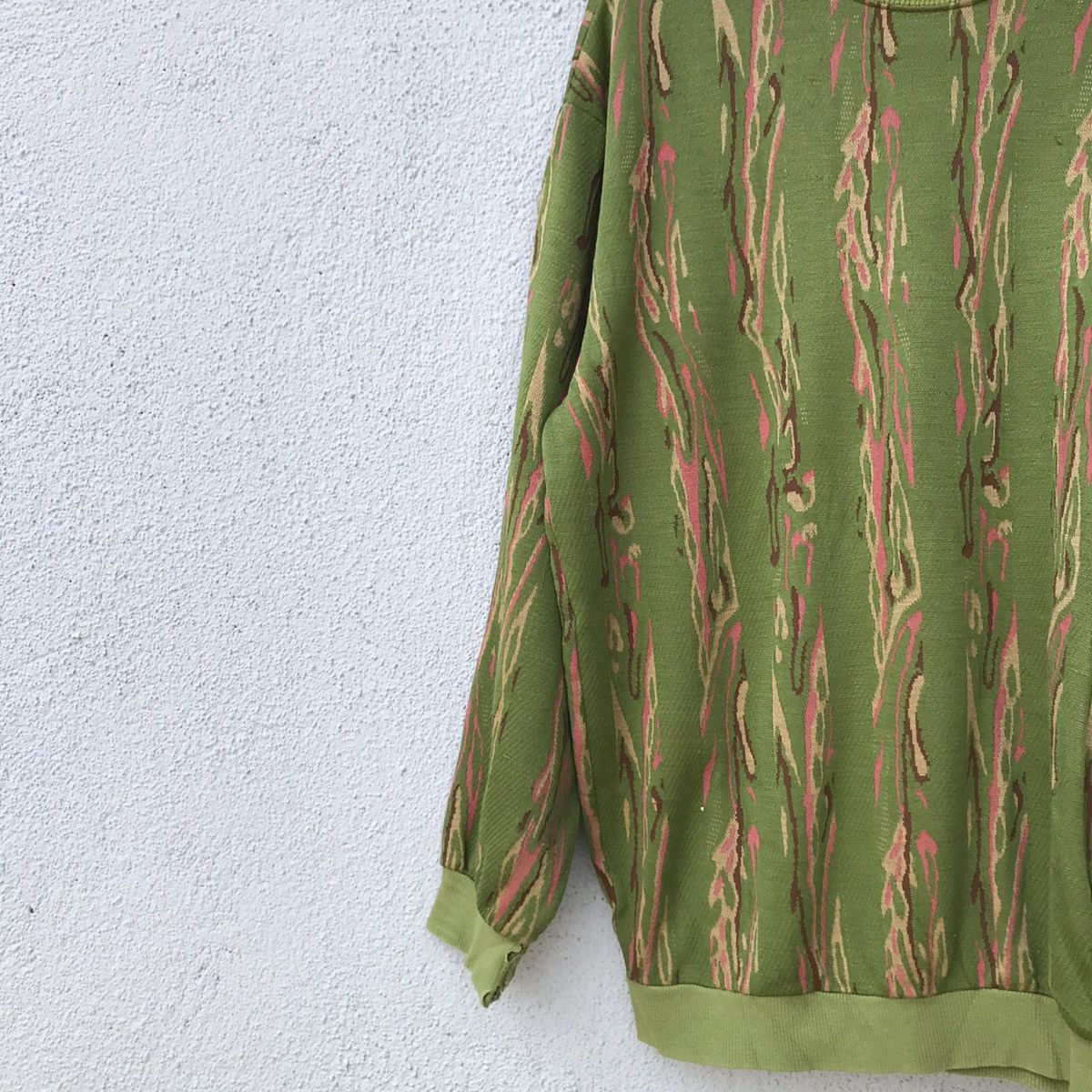 Aran Isles Knitwear Vintage Crisei Melted Paint Design Jumper Knit Sweater Size US L / EU 52-54 / 3 - 4 Thumbnail