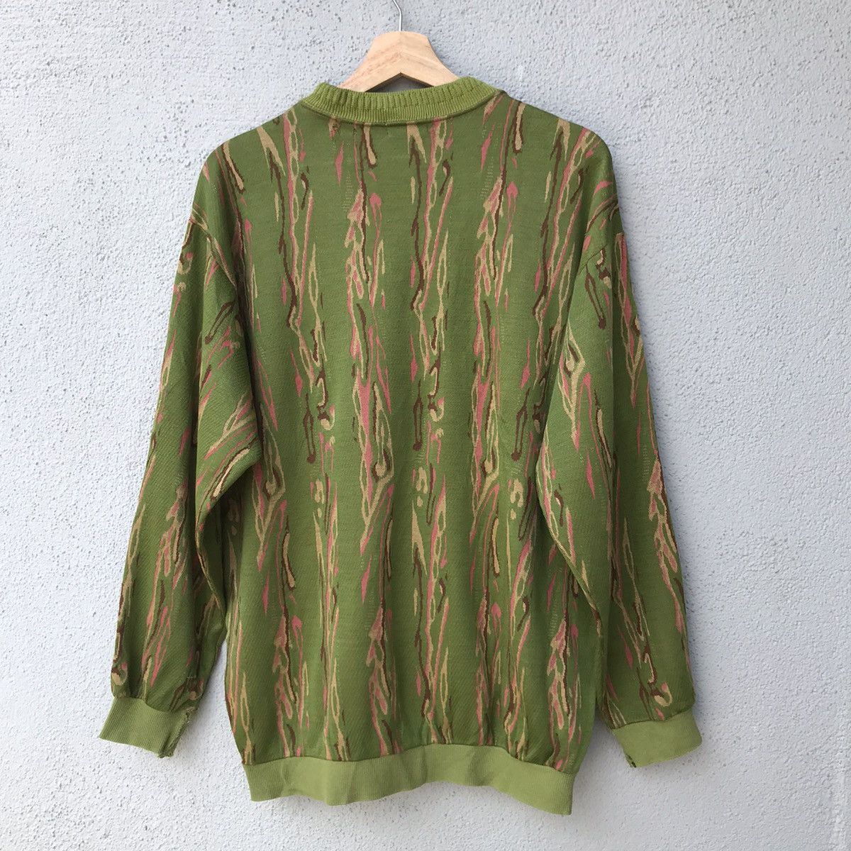 Aran Isles Knitwear Vintage Crisei Melted Paint Design Jumper Knit Sweater Size US L / EU 52-54 / 3 - 14 Thumbnail