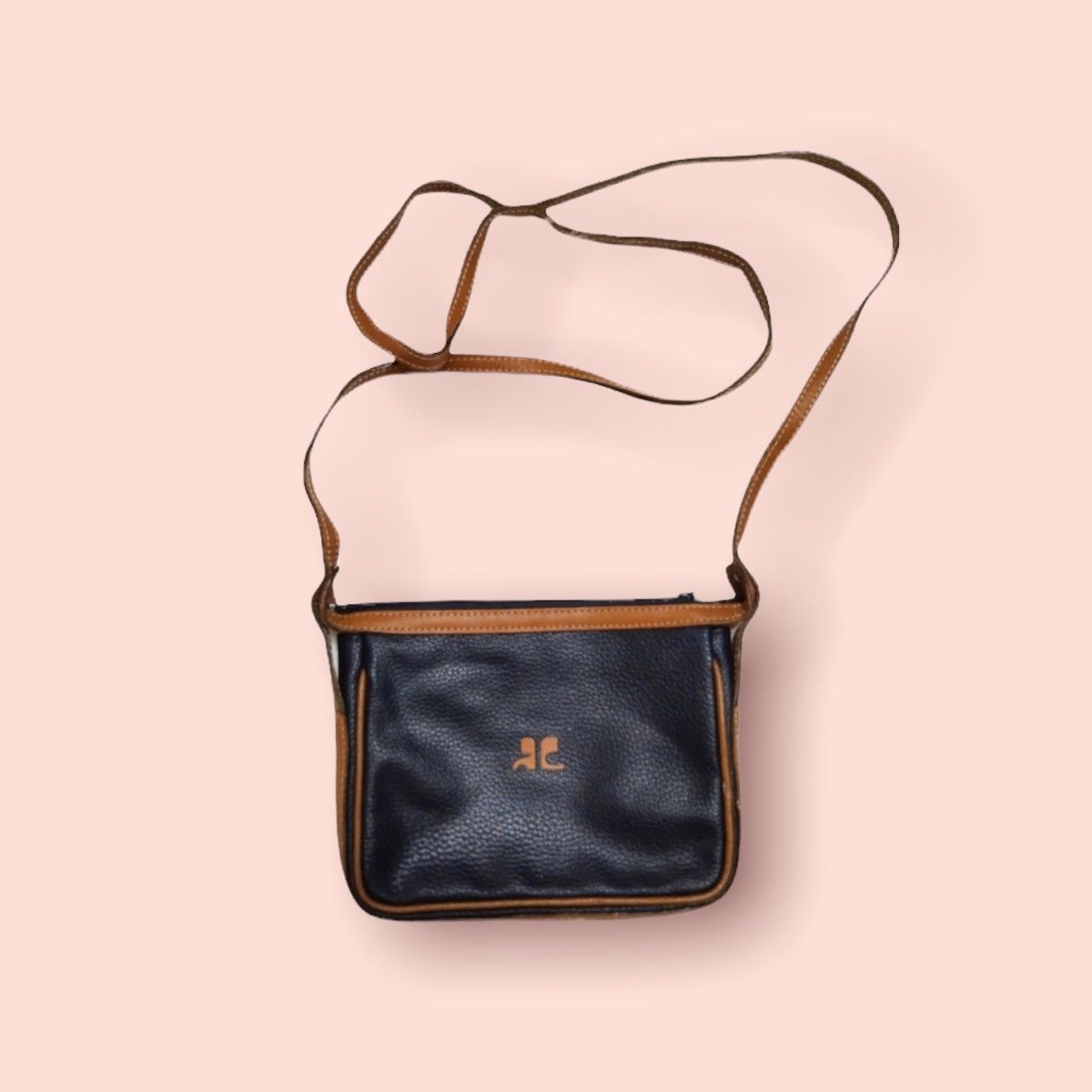 Andre Courreges COURREGES VINTAGE LEATHER MINI CROSSBODY SLING Size ONE SIZE - 3 Thumbnail