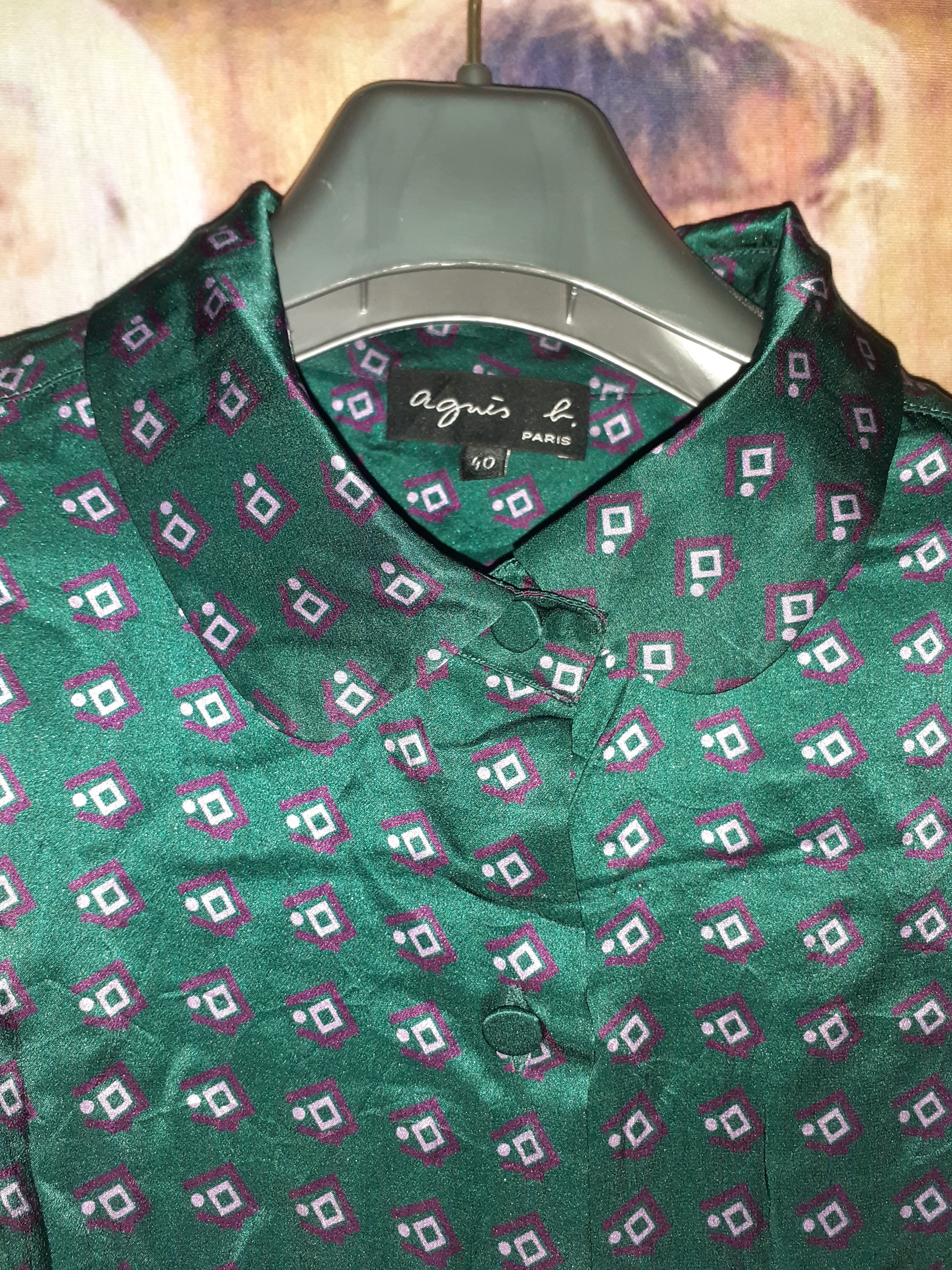 agnes b. Vintage Agnes B. silk Shirt France fashion luxury women Size ONE SIZE - 3 Thumbnail